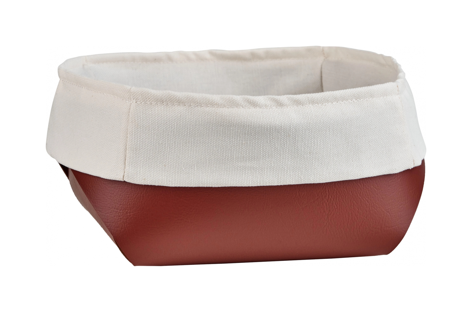 Корзина для хлеба FLORA 20х20 бордо, кожа ADJ 0040.30.TS16