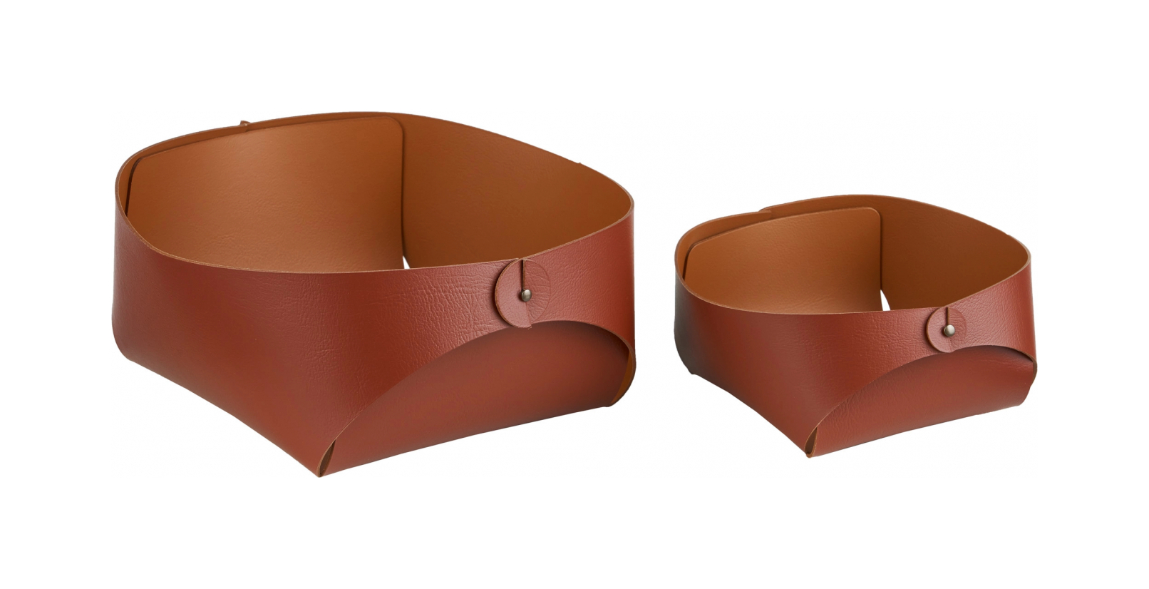 Корзина для хлеба FLORA 20х20 бордо, кожа ADJ 0040.30.TS16