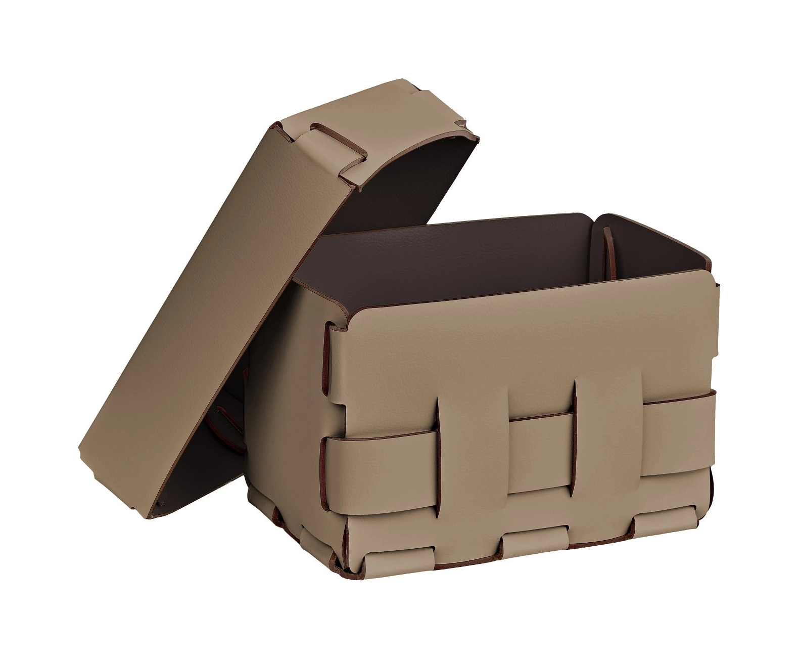 Корзиночка Mini BOTTEGA 12х19 капучино, кожа ADJ 1012.04.TS30