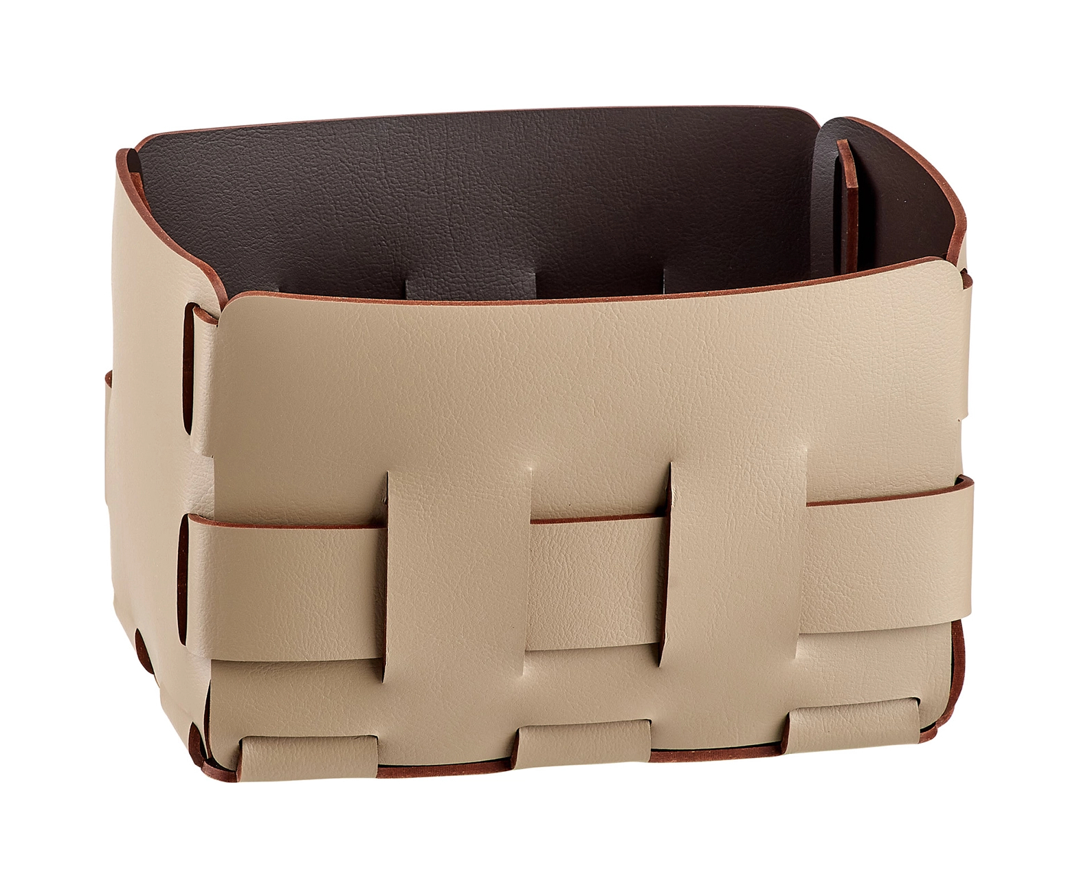 Корзиночка Mini BOTTEGA 12х19 капучино, кожа ADJ 1012.04.TS30