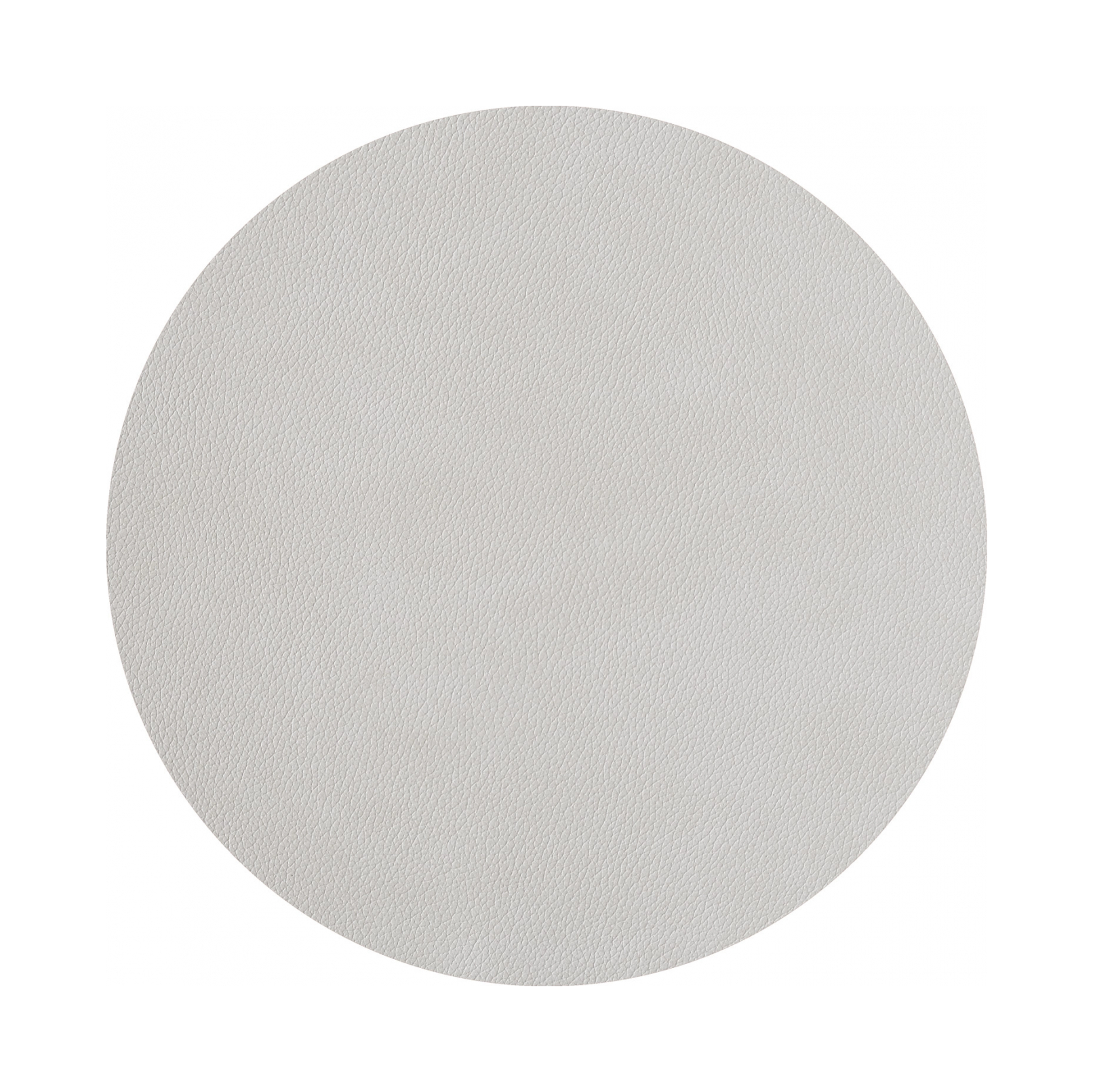 Плейсмат круглый двусторонний 40 см устричный-пепельная роза, кожа ADJ 0003.02/07.TS16