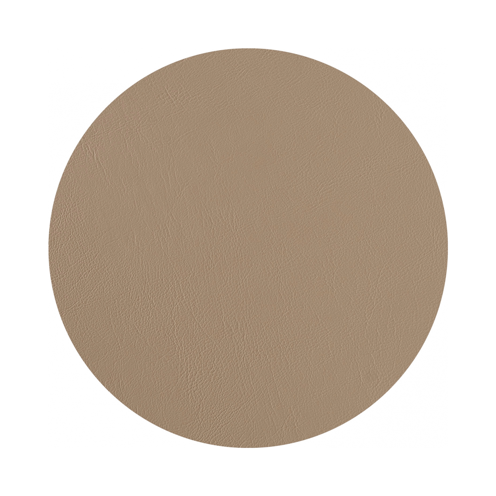 Плейсмат круглый двусторонний 40 см капучино-шоколад, кожа ADJ 0003.04/06.TS16