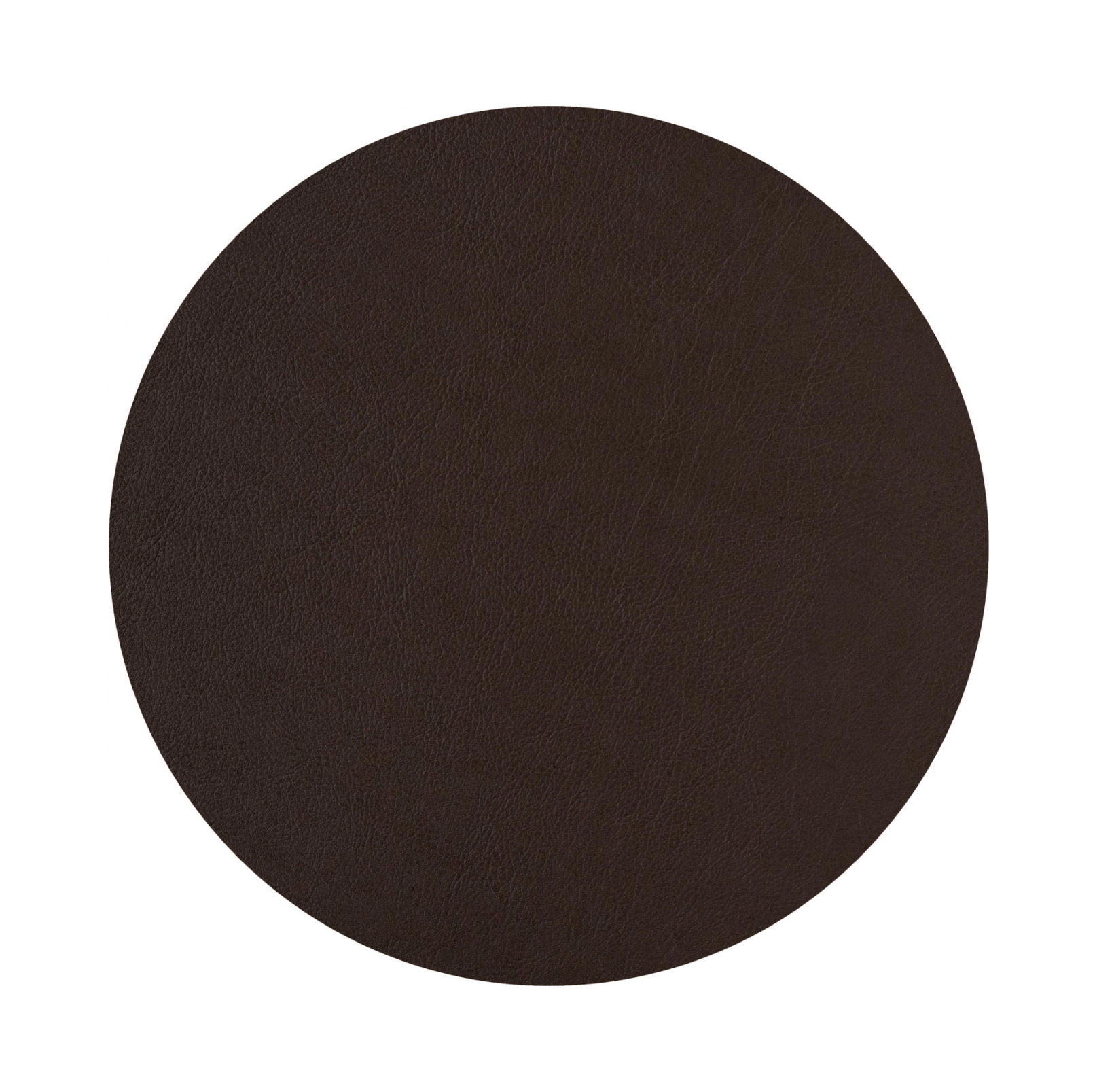Плейсмат круглый двусторонний 40 см капучино-шоколад, кожа ADJ 0003.04/06.TS16