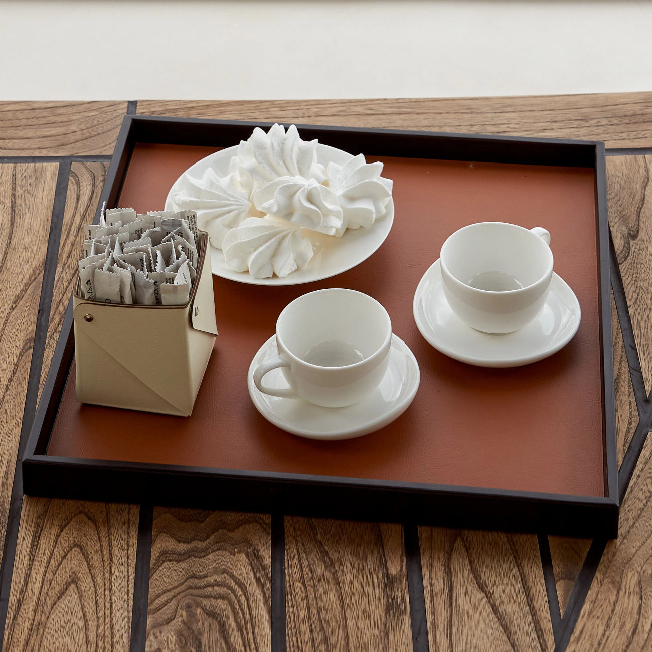 Стакан для канцелярии 8x8 панна кота, кожа – 2