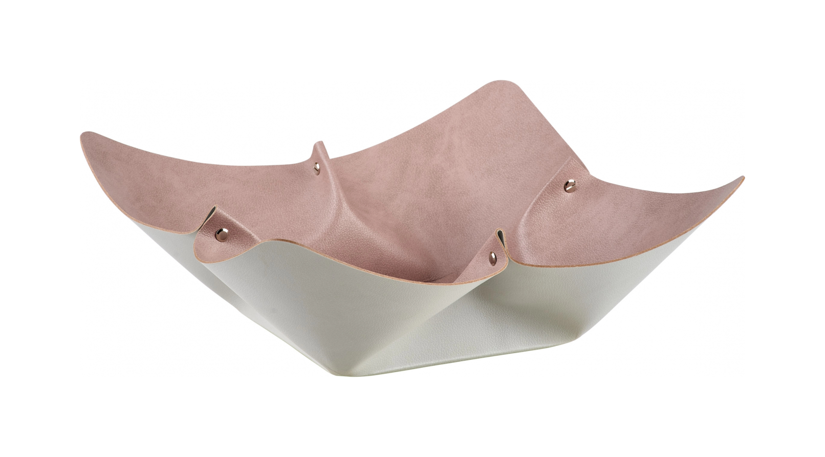 Фруктовница 45 см устричная, кожа