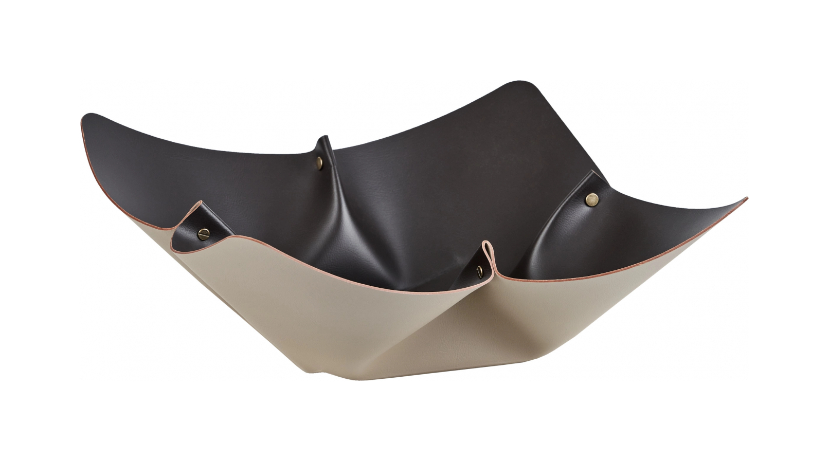 Фруктовница 45 см капучино, кожа