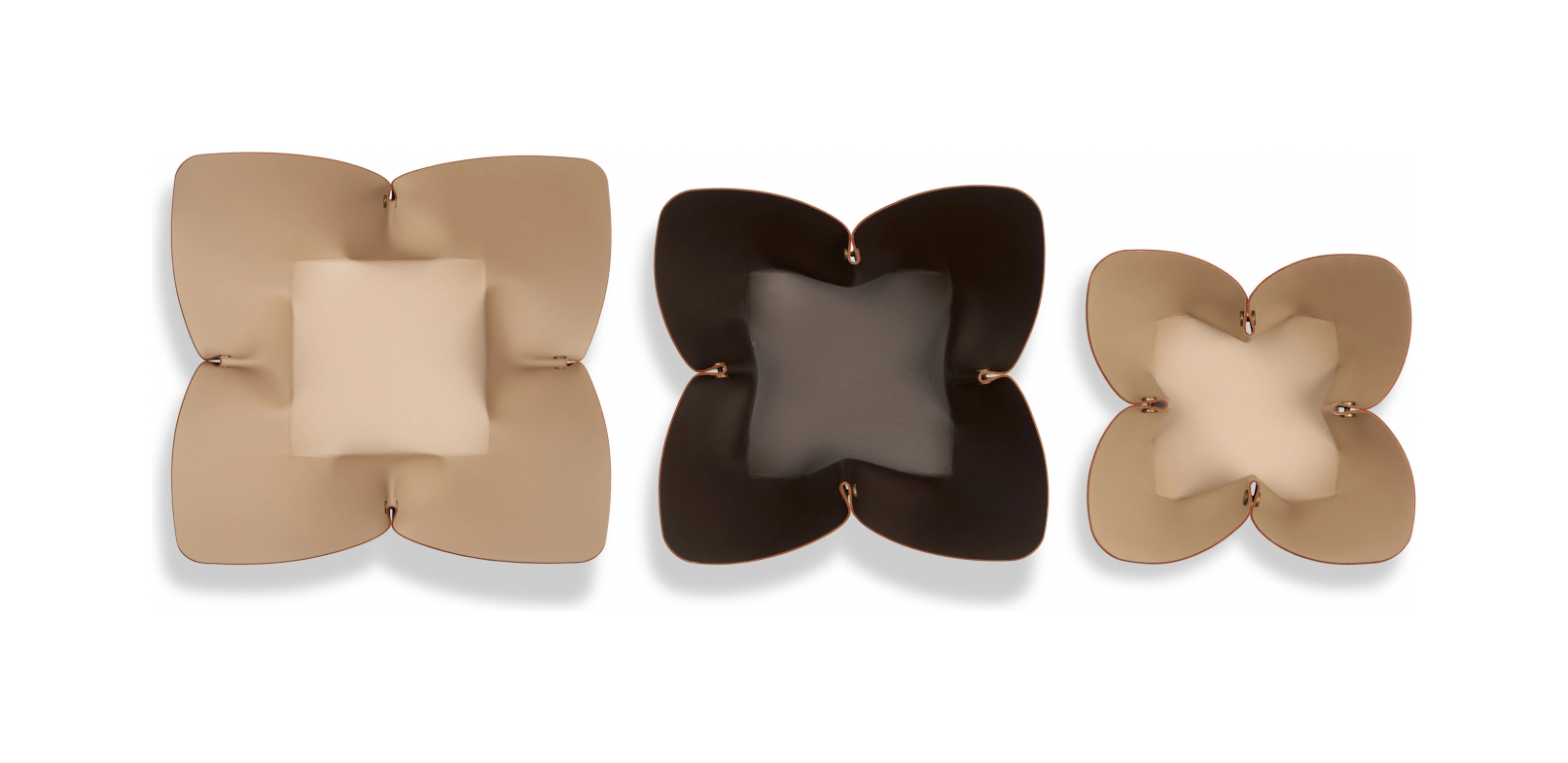 Фруктовница 45 см шоколад, кожа ADJ 4045.06.TS16