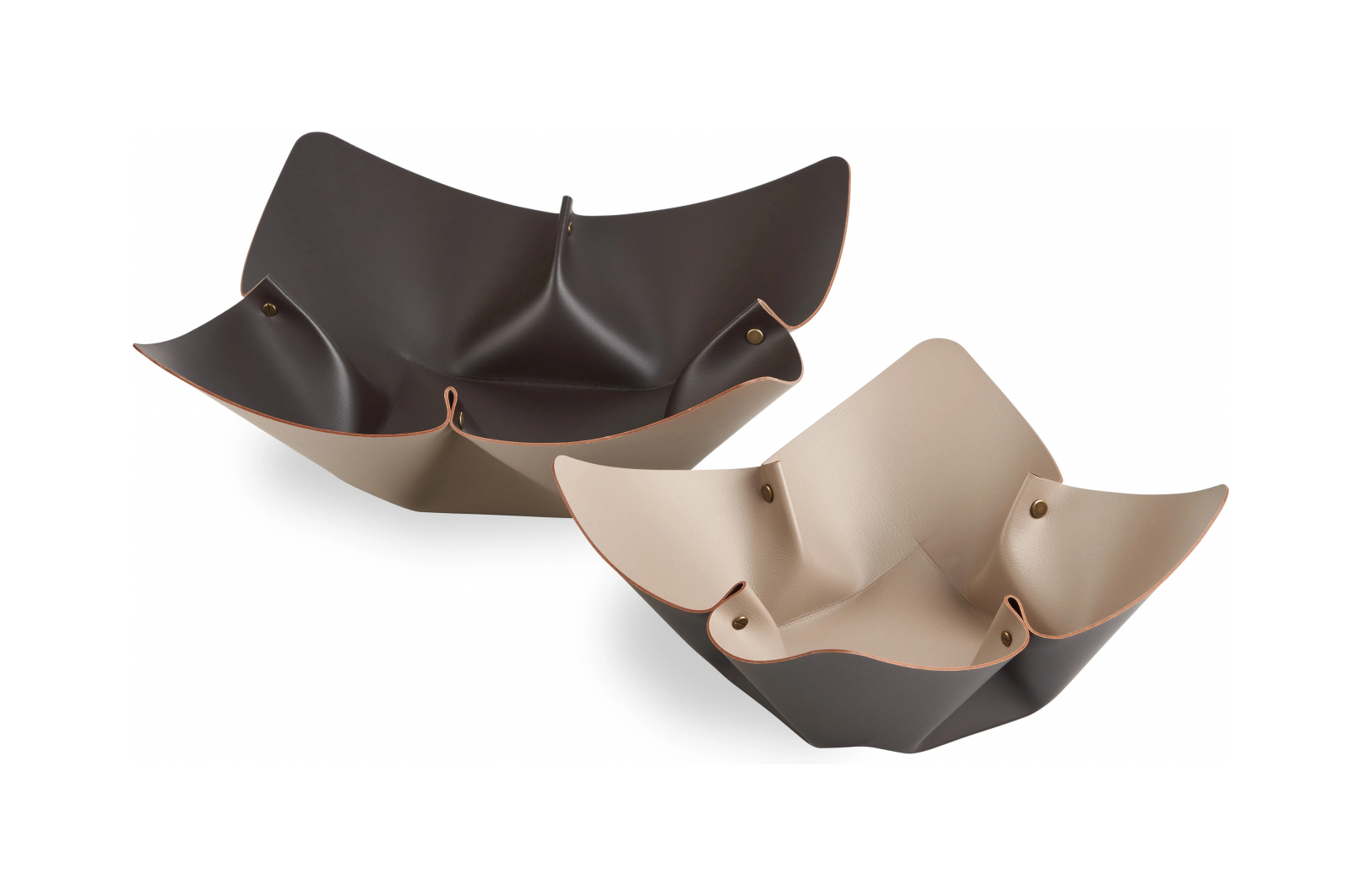 Фруктовница 45 см шоколад, кожа ADJ 4045.06.TS16