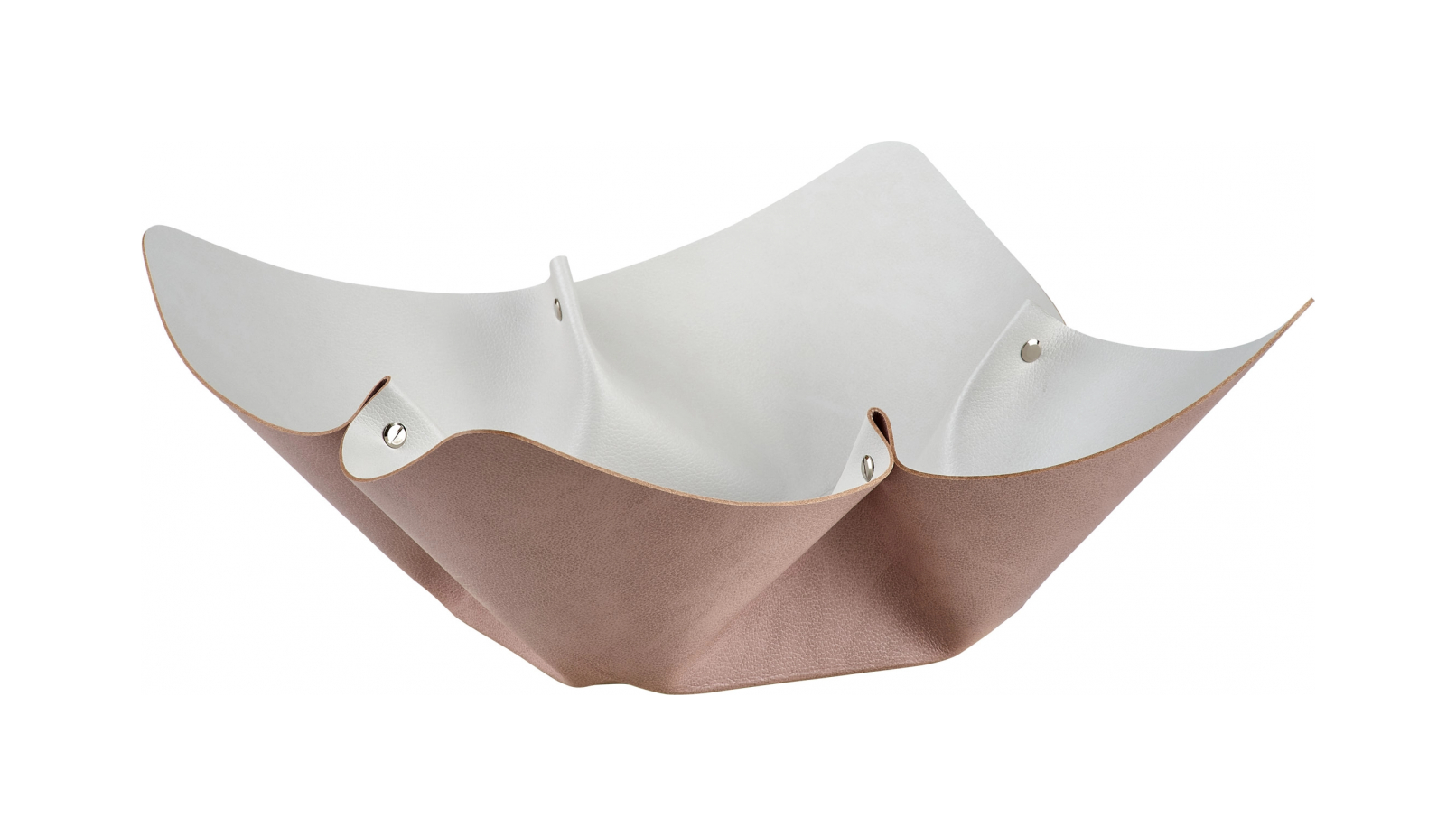 Фруктовница 45 см пепельная роза, кожа