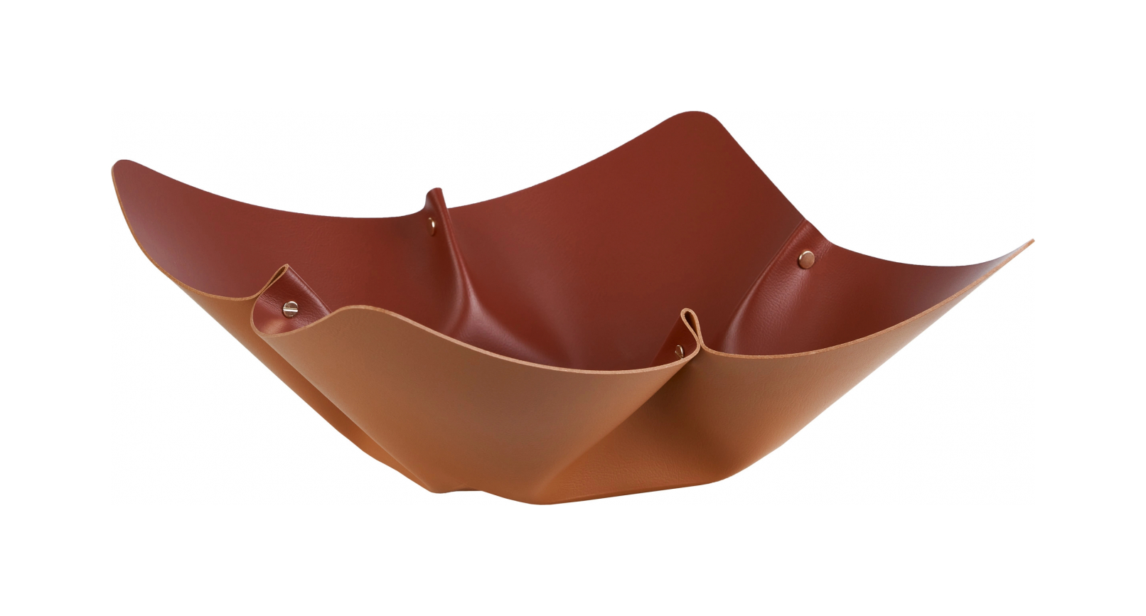 Фруктовница 45 см коньяк, кожа