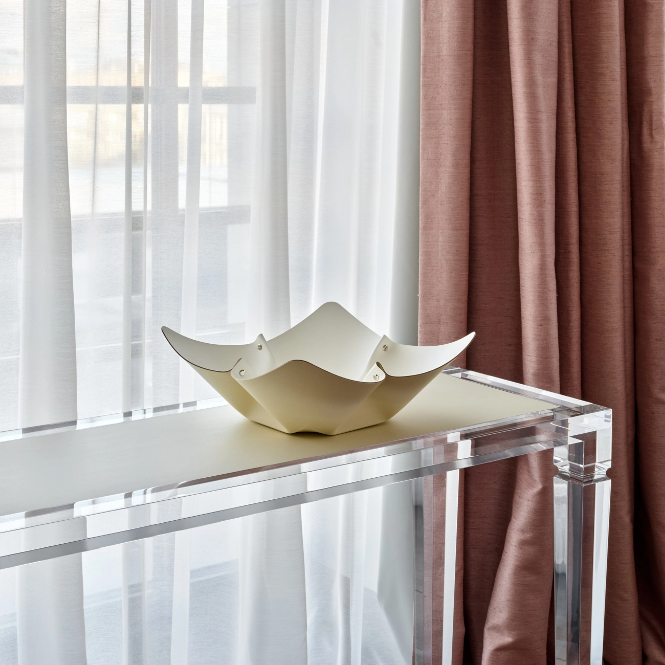 Фруктовница 45 см панна кота, кожа – 2