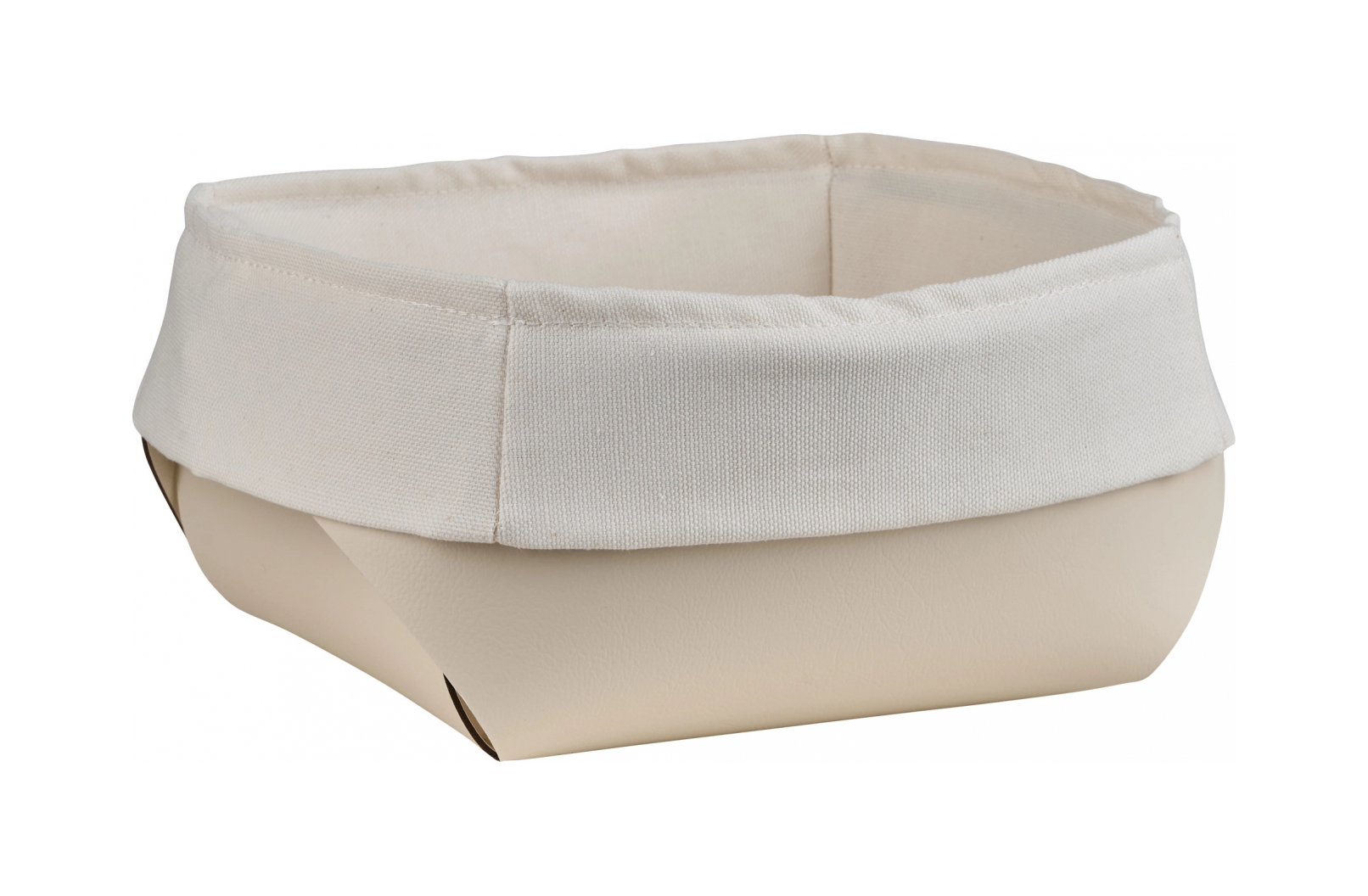 Корзина для хлеба FLORA 15х15 панна кота, кожа ADJ 0041.16.TS16