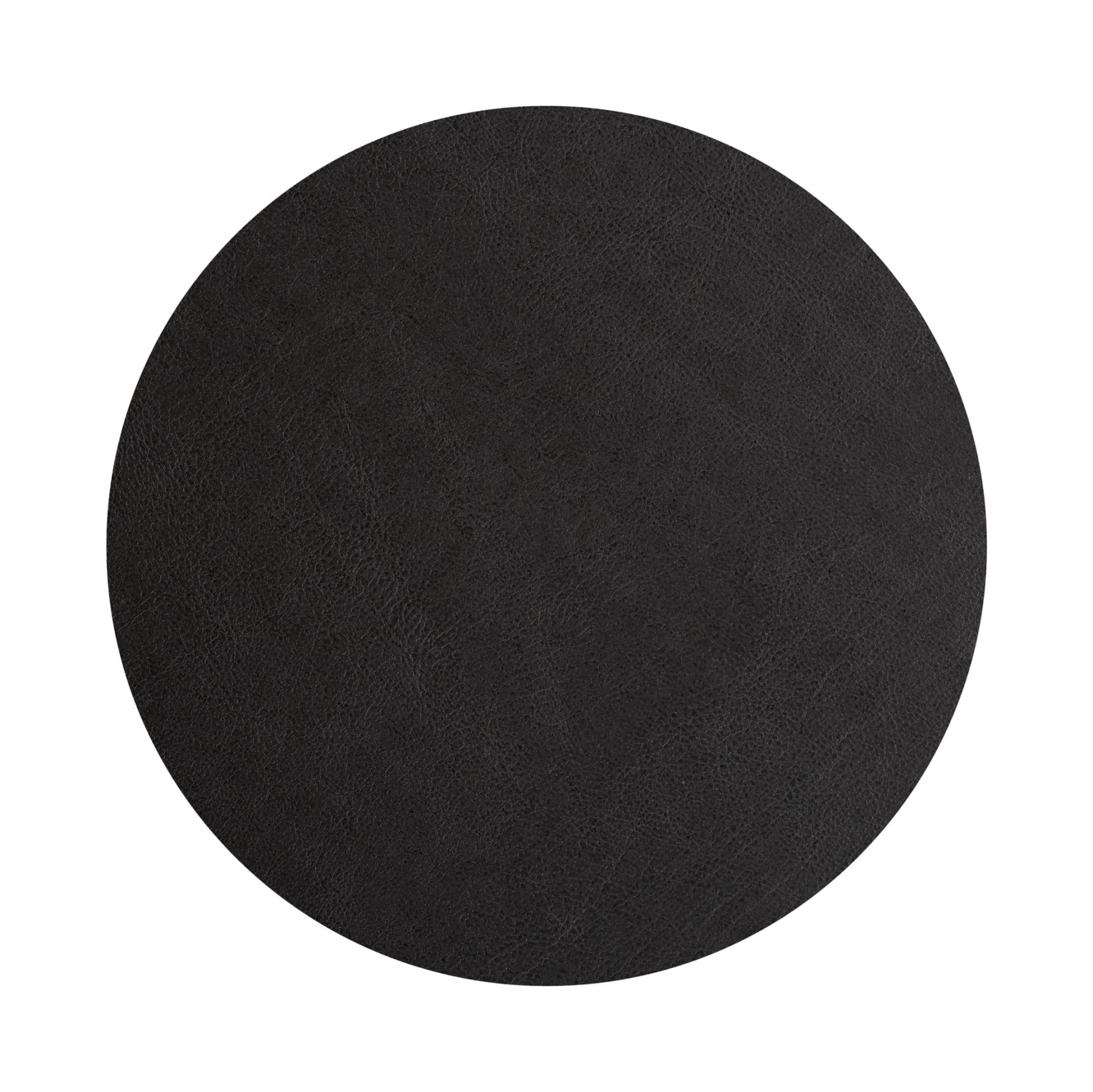 Плейсмат круглый двусторонний 30 см чёрный-серый, кожа ADJ 0005.01/03.TS16