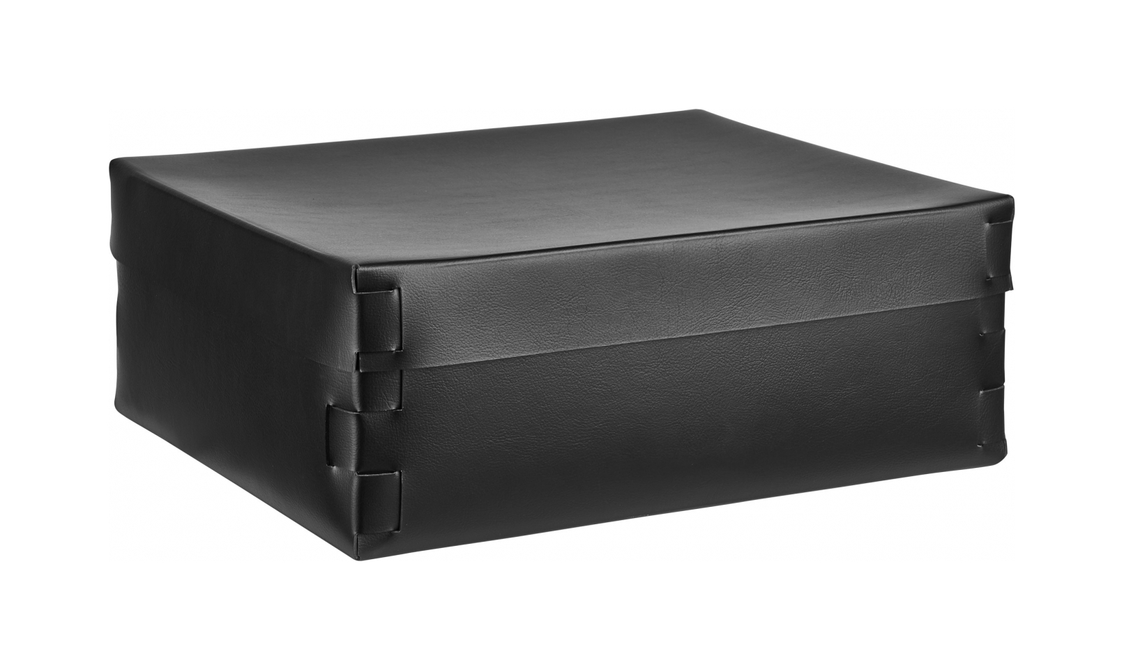 Коробка для хранения SNOB 36x30 см чёрная, кожа