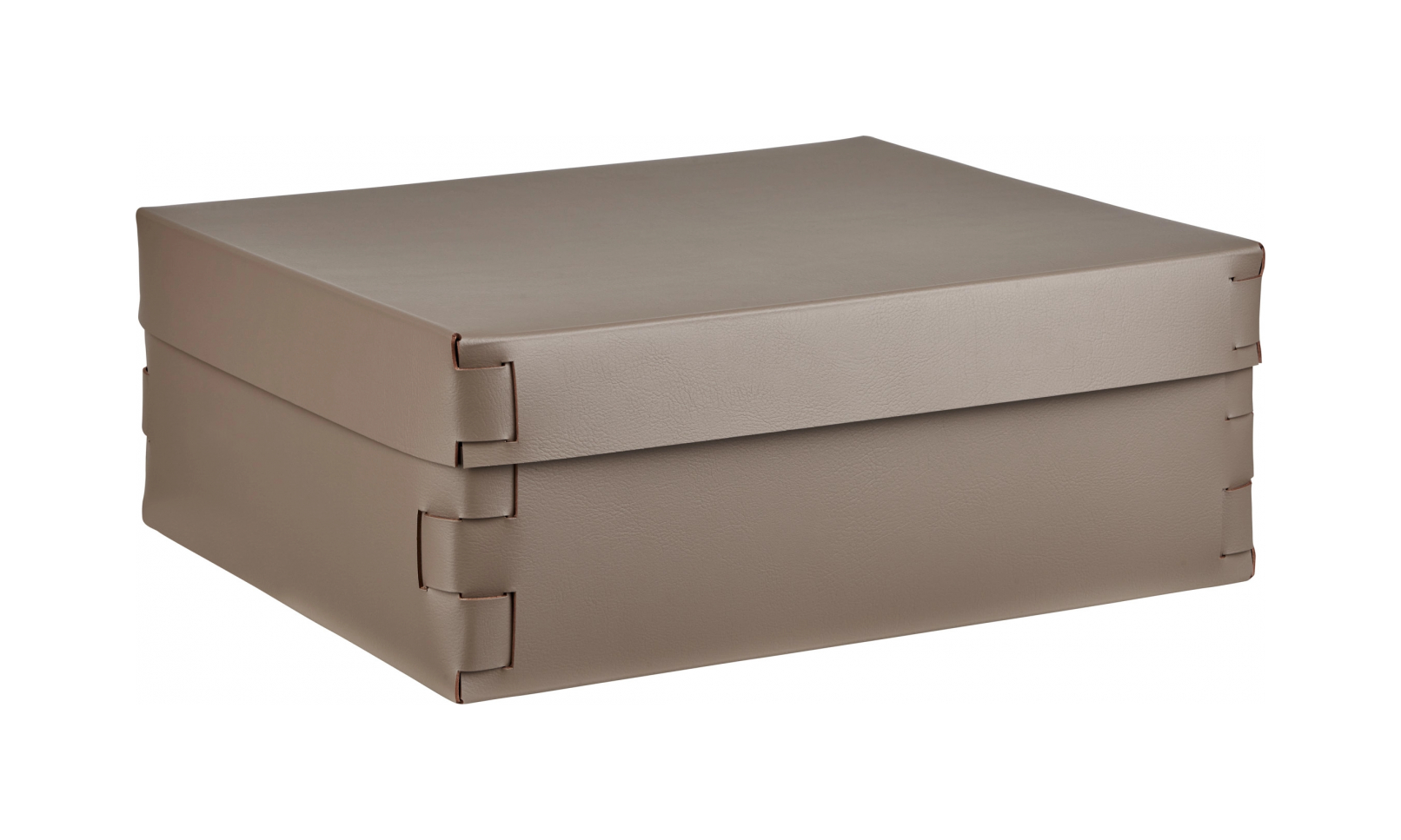 Коробка для хранения SNOB 36x30 см капучино, кожа