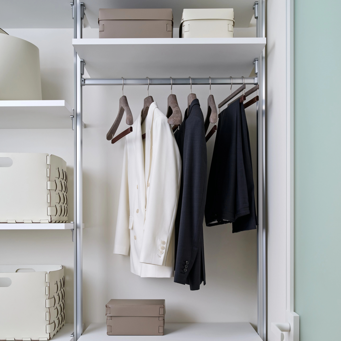 Коробка для хранения SNOB 36x30 см капучино, кожа ADJ 3630.04.TS16