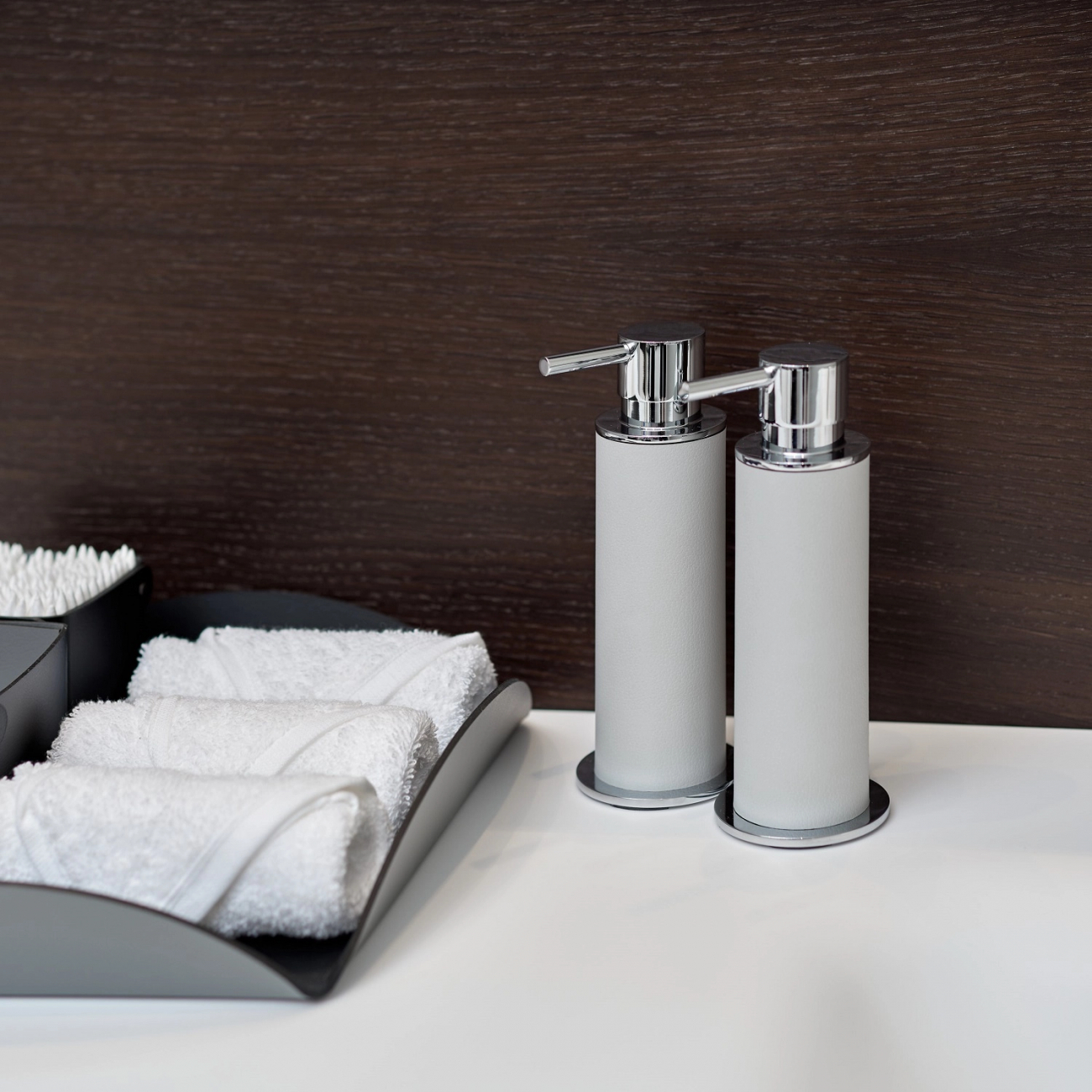 Диспенсер для мыла устричная кожа, хром – 2