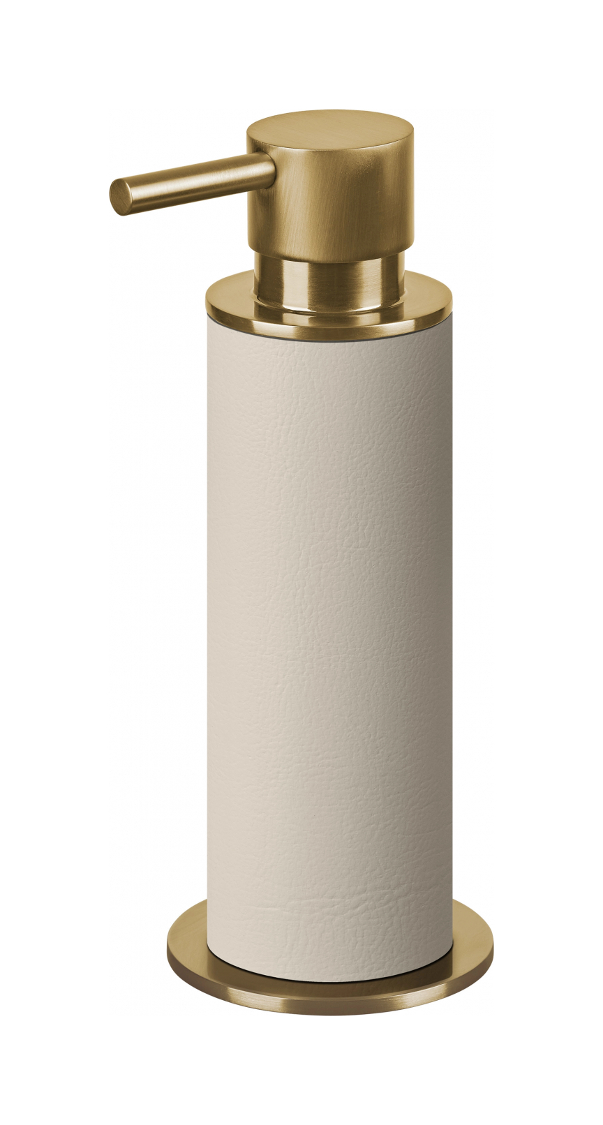 Диспенсер для мыла кожа панна кота, матовое золото