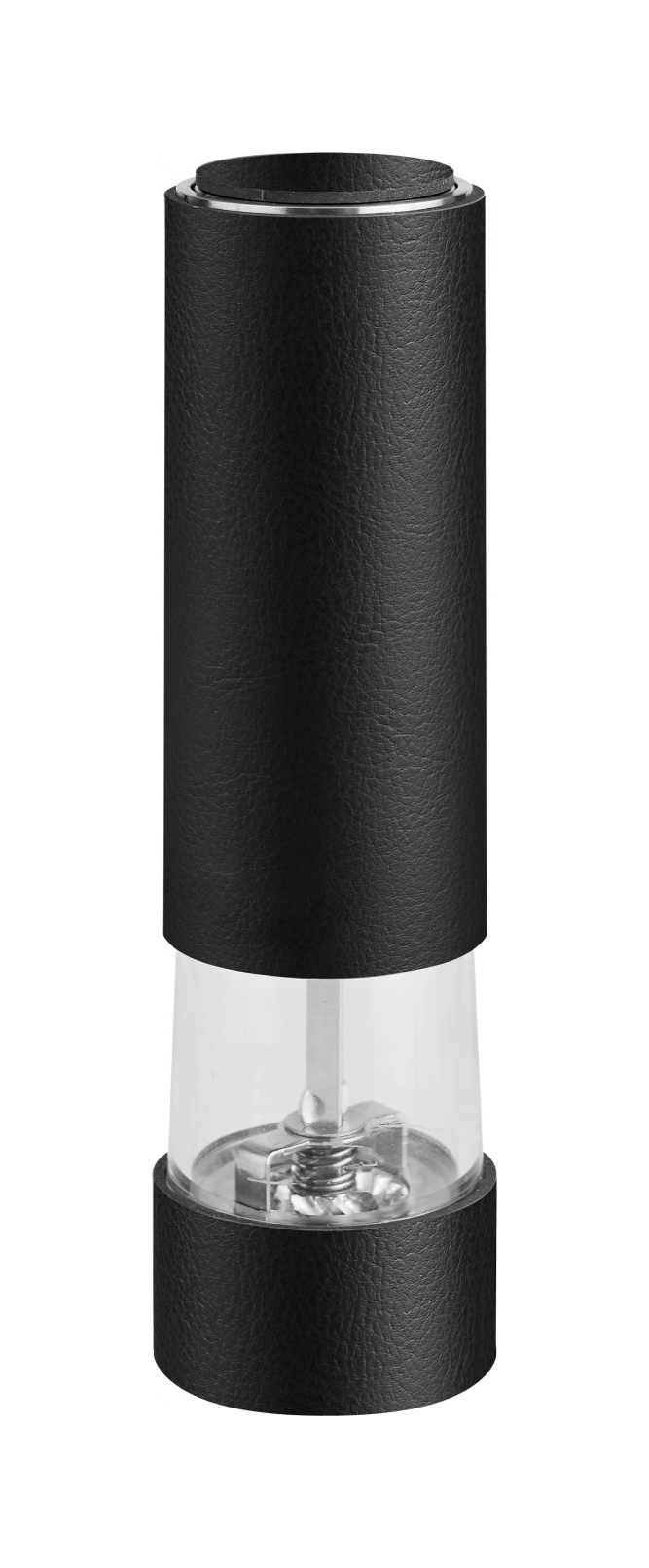 Электрическая мельница для специй 17 см чёрная, кожа