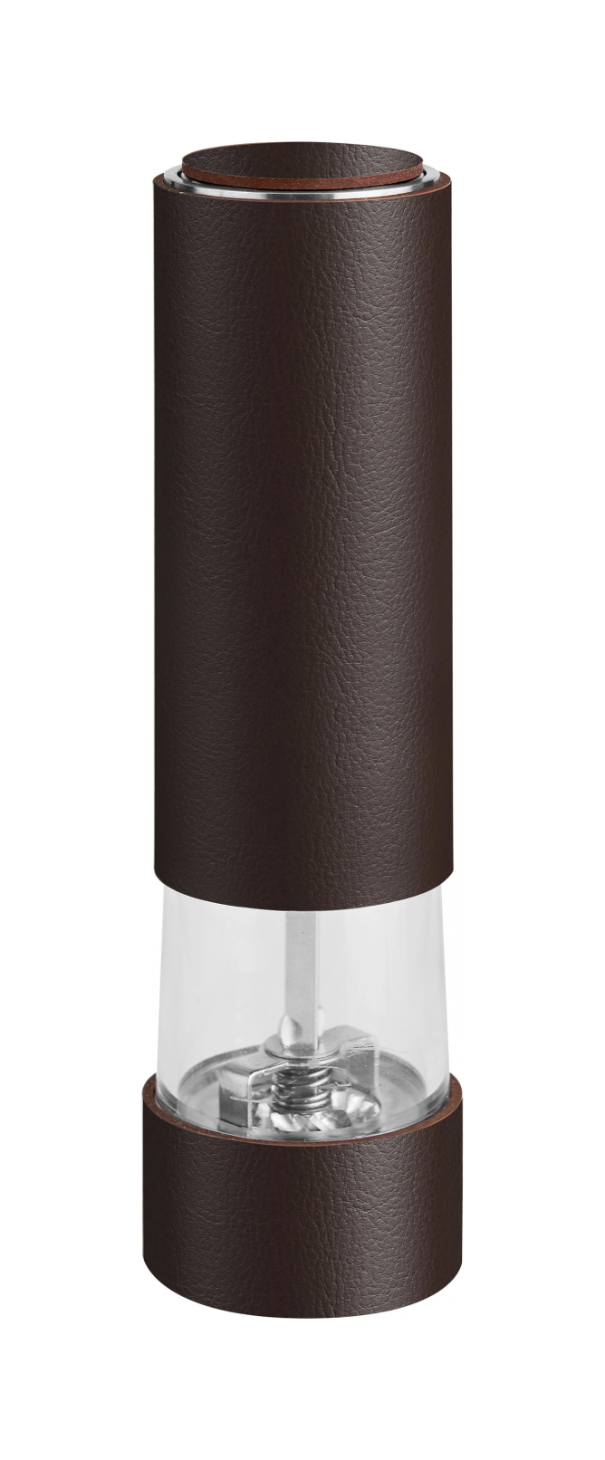 Электрическая мельница для специй 17 см шоколад, кожа
