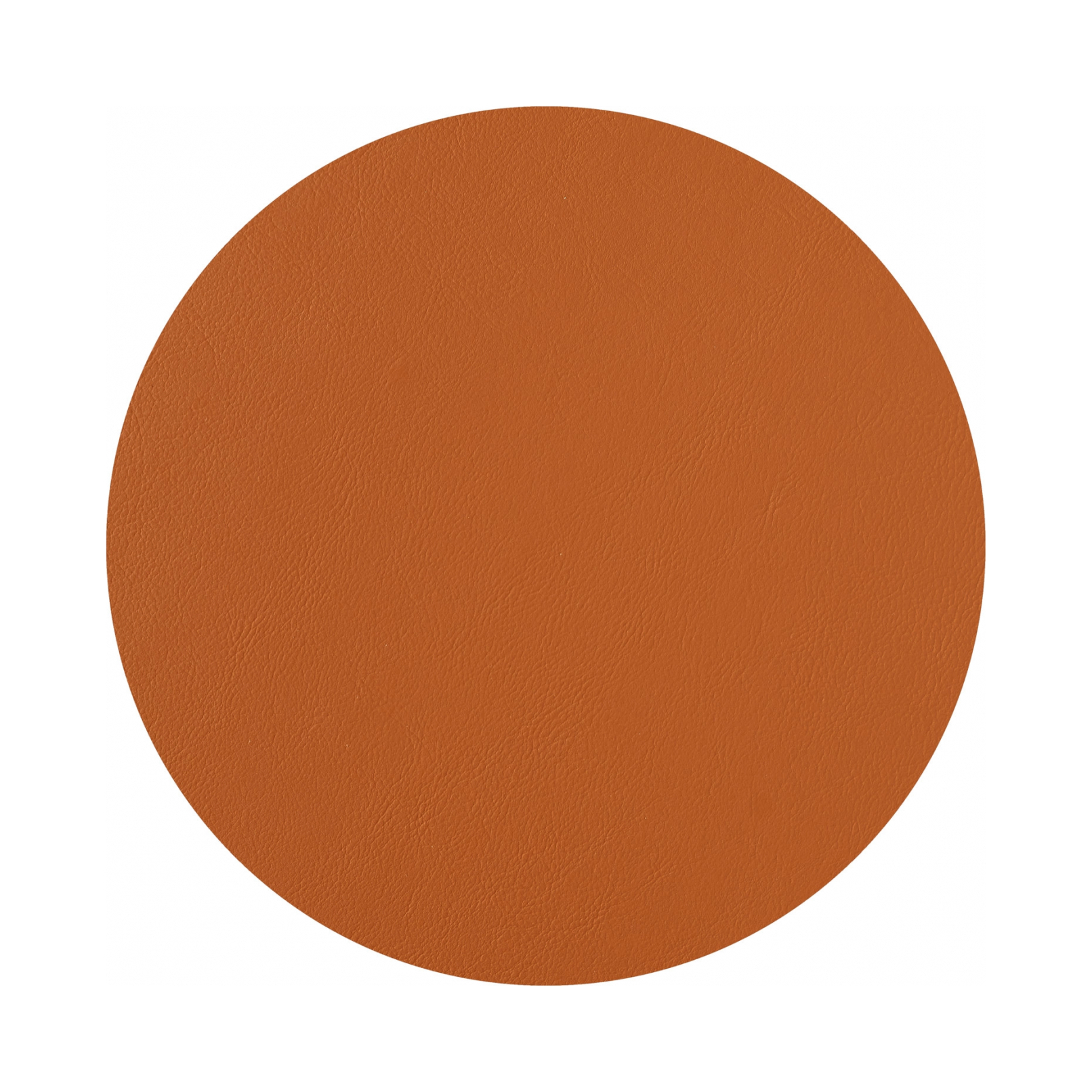 Плейсмат круглый двусторонний 40 см коньяк-бордо, кожа ADJ 0003.09/30.TS16