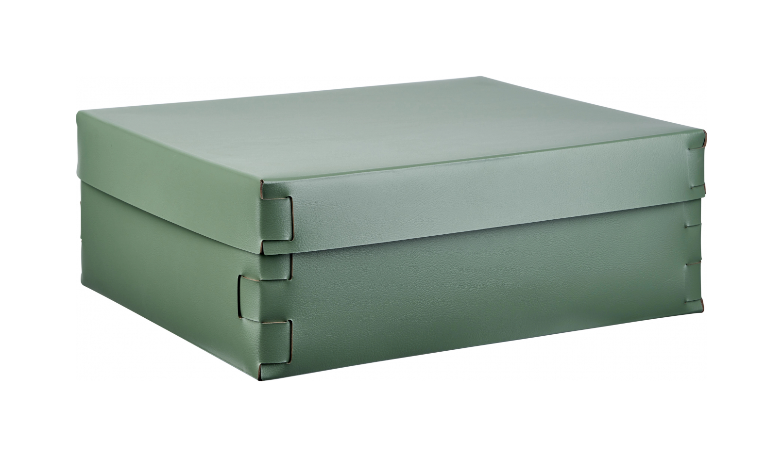 Коробка для хранения SNOB 36x30 см эвкалипт, кожа