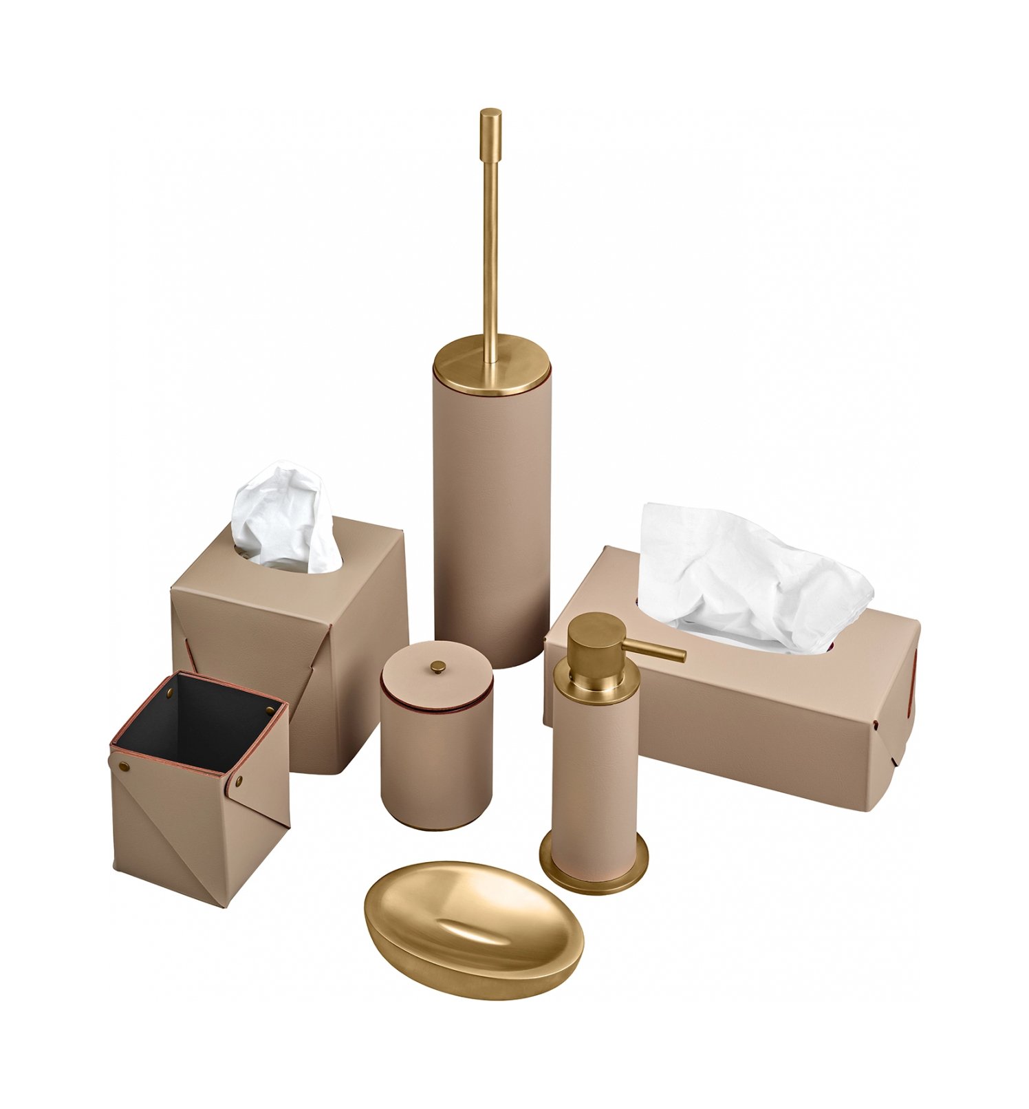 Салфетница для Kleenex 12x12 капучино, кожа ADJ 0015.04.TS16