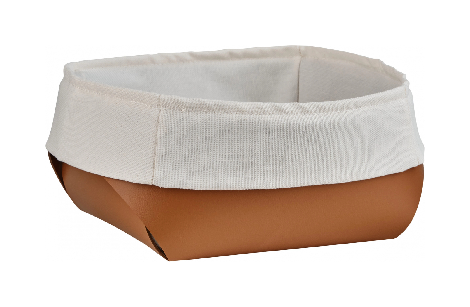 Корзина для хлеба FLORA 15х15 коньяк, кожа ADJ 0041.09.TS16