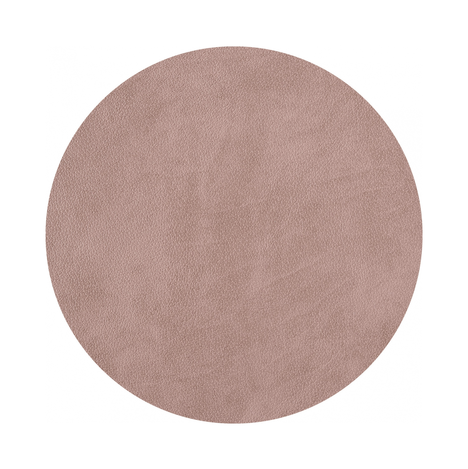 Костер круглый двусторонний 12 см устричный-пепельная роза, кожа ADJ 0009.02/07.TS16