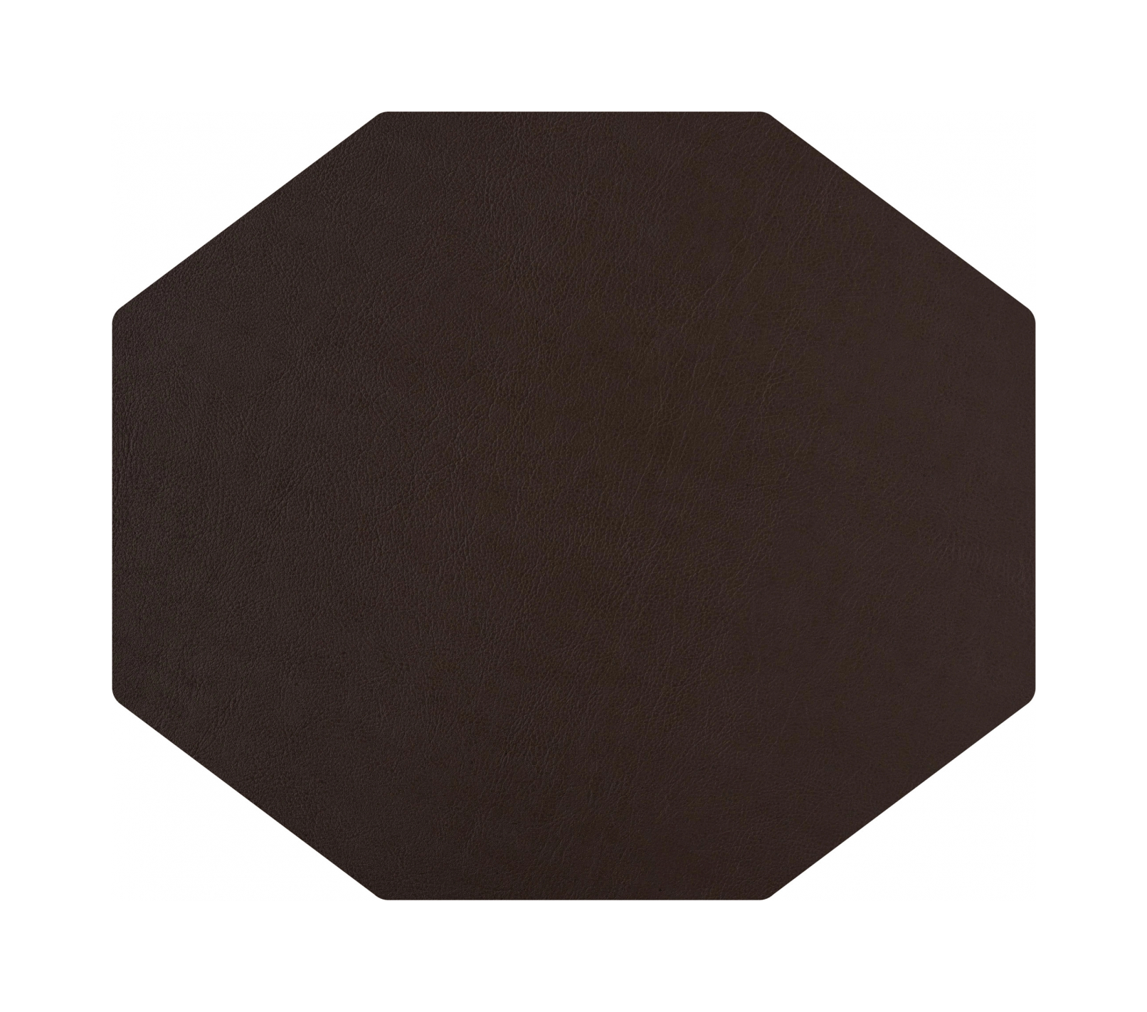 Плейсмат восьмиугольный двусторонний 44.5х38 см капучино-шоколад, кожа ADJ 0006.04/06.TS16