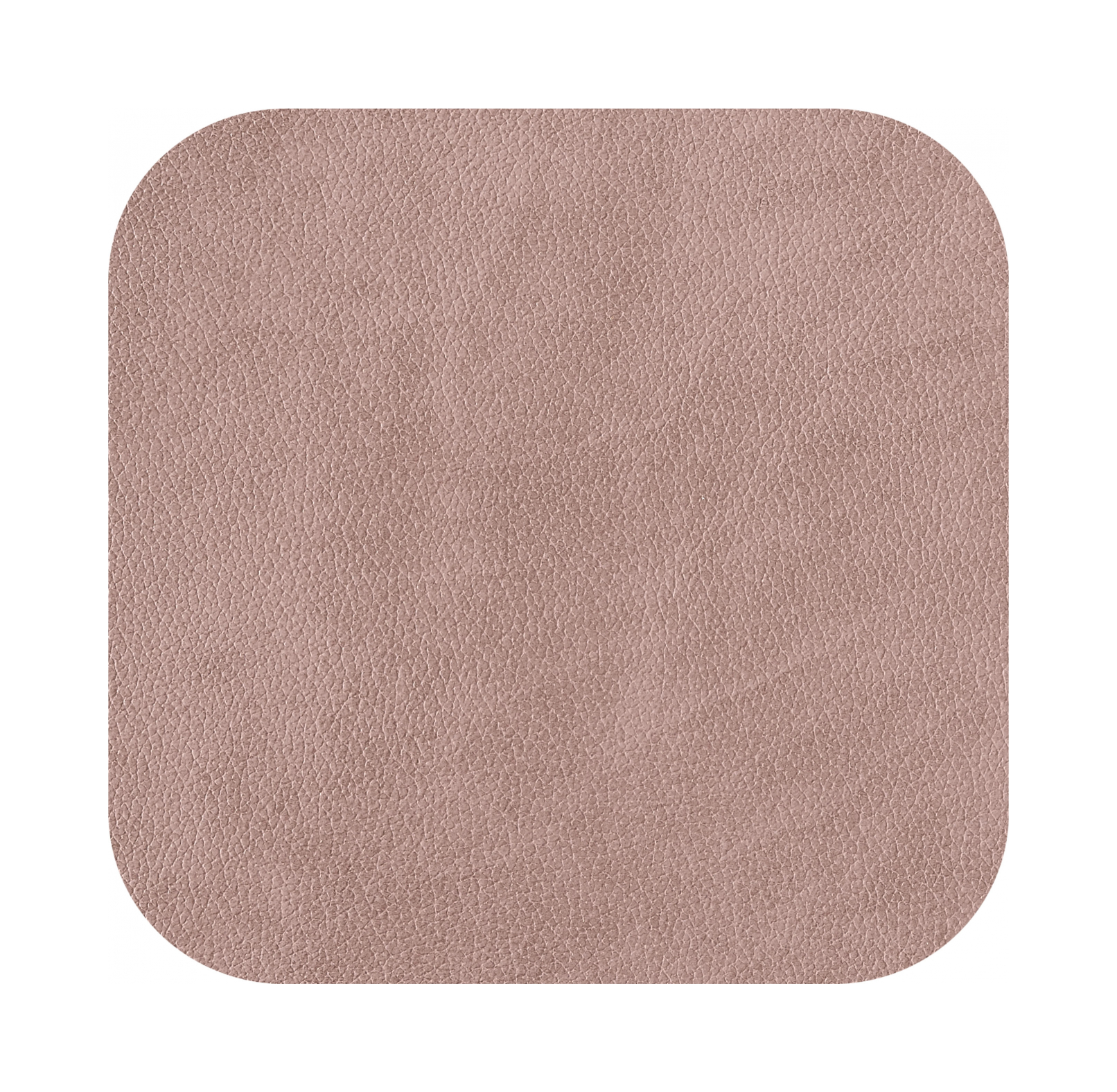 Костер квадратный двусторонний 12х12 см устричный-пепельная роза, кожа ADJ 0008.02/07.TS16