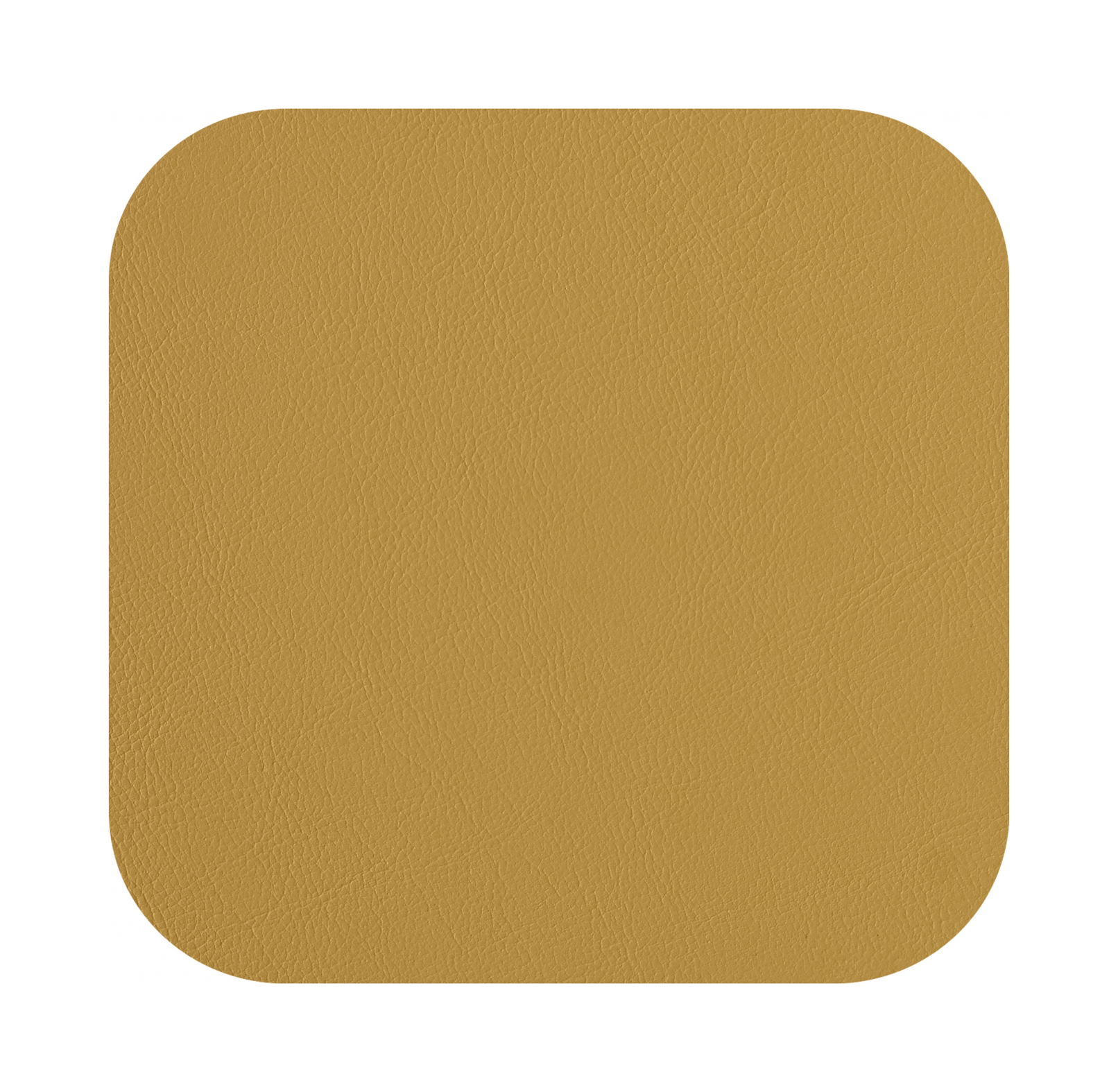 Костер квадратный двусторонний 12х12 см горчица-олива, кожа ADJ 0008.40/55.TS16