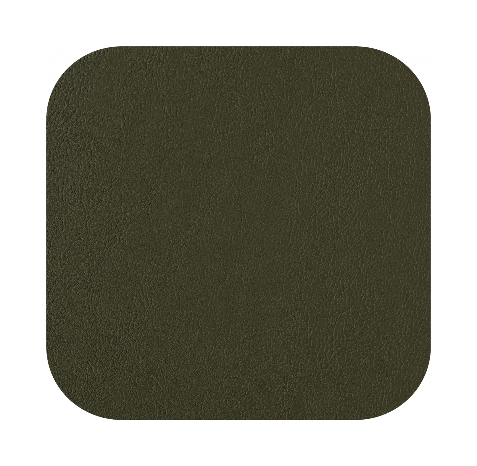 Костер квадратный двусторонний 12х12 см горчица-олива, кожа ADJ 0008.40/55.TS16