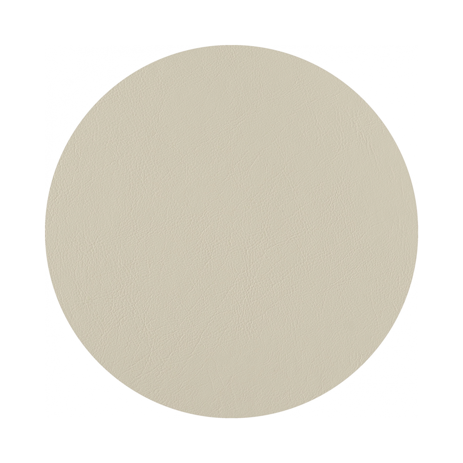 Костер круглый двусторонний 12 см белый-панна кота, кожа ADJ 0009.10/16.TS16