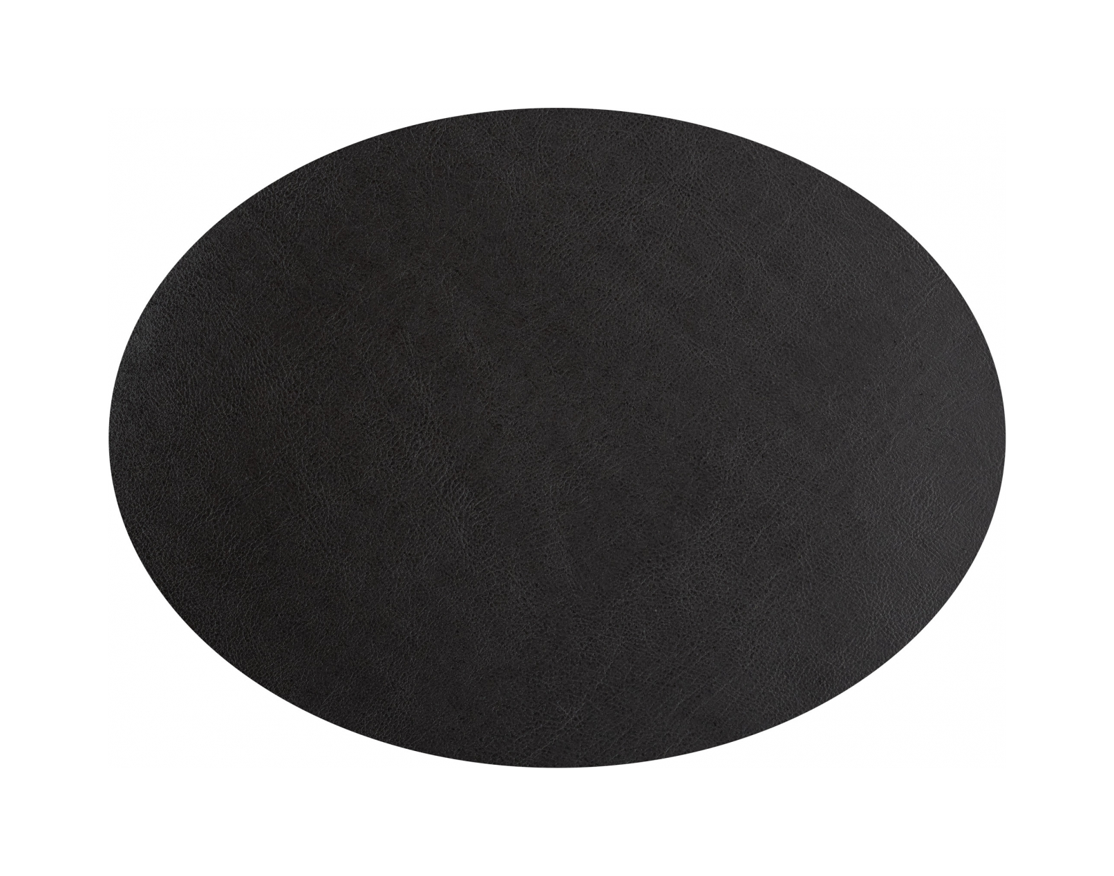 Плейсмат овальный двусторонний 47.5х35 см чёрный-серый, кожа ADJ 0001.01/03.TS16