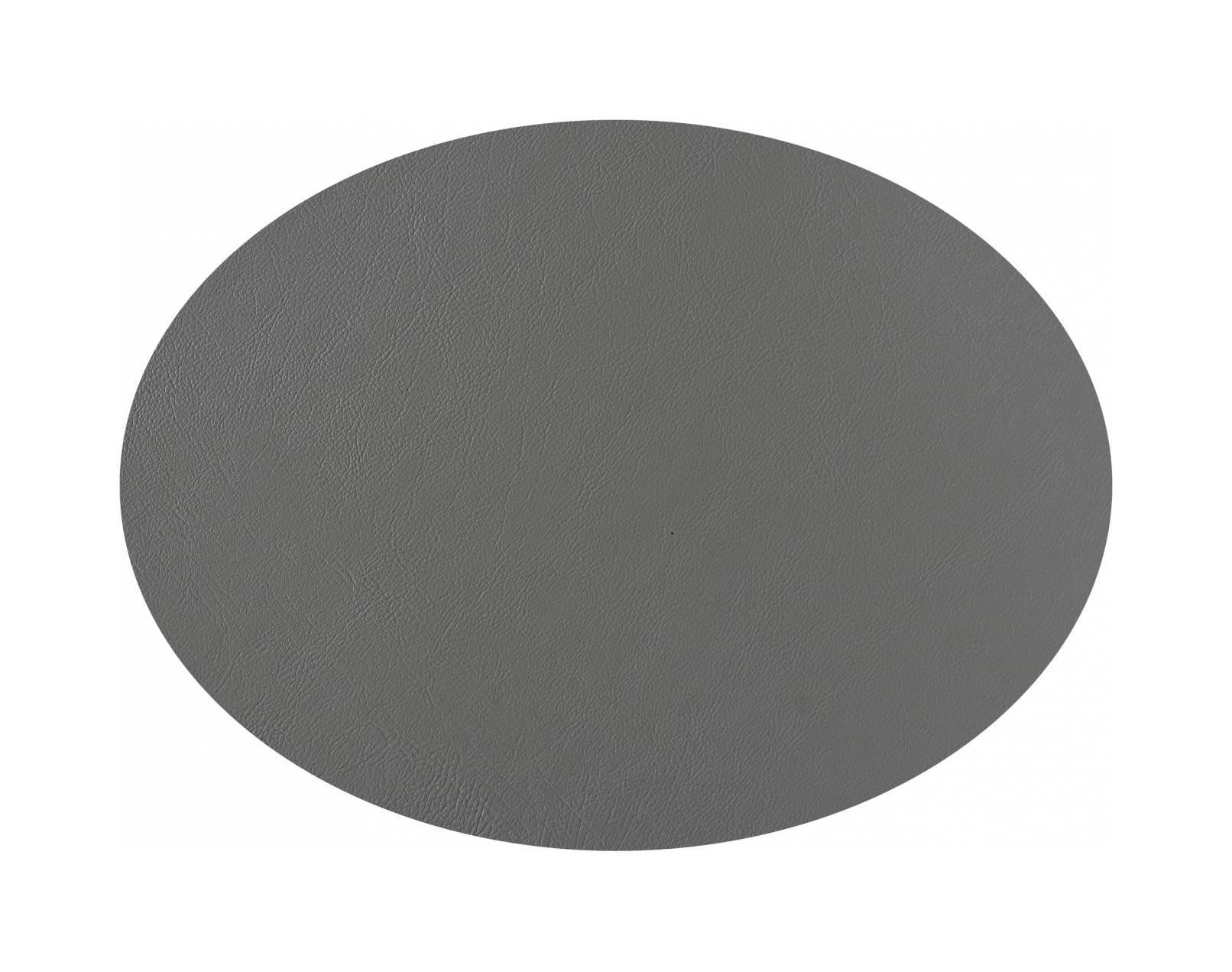Плейсмат овальный двусторонний 47.5х35 см чёрный-серый, кожа ADJ 0001.01/03.TS16