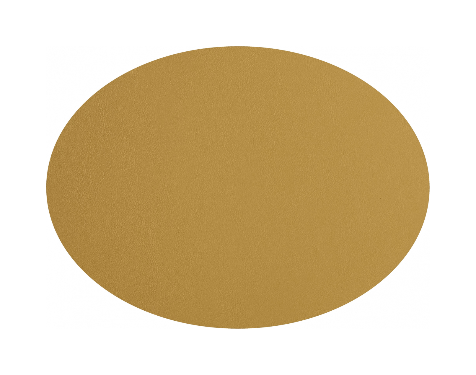 Плейсмат овальный двусторонний 47.5х35 см горчица-олива, кожа ADJ 0001.40/55.TS16