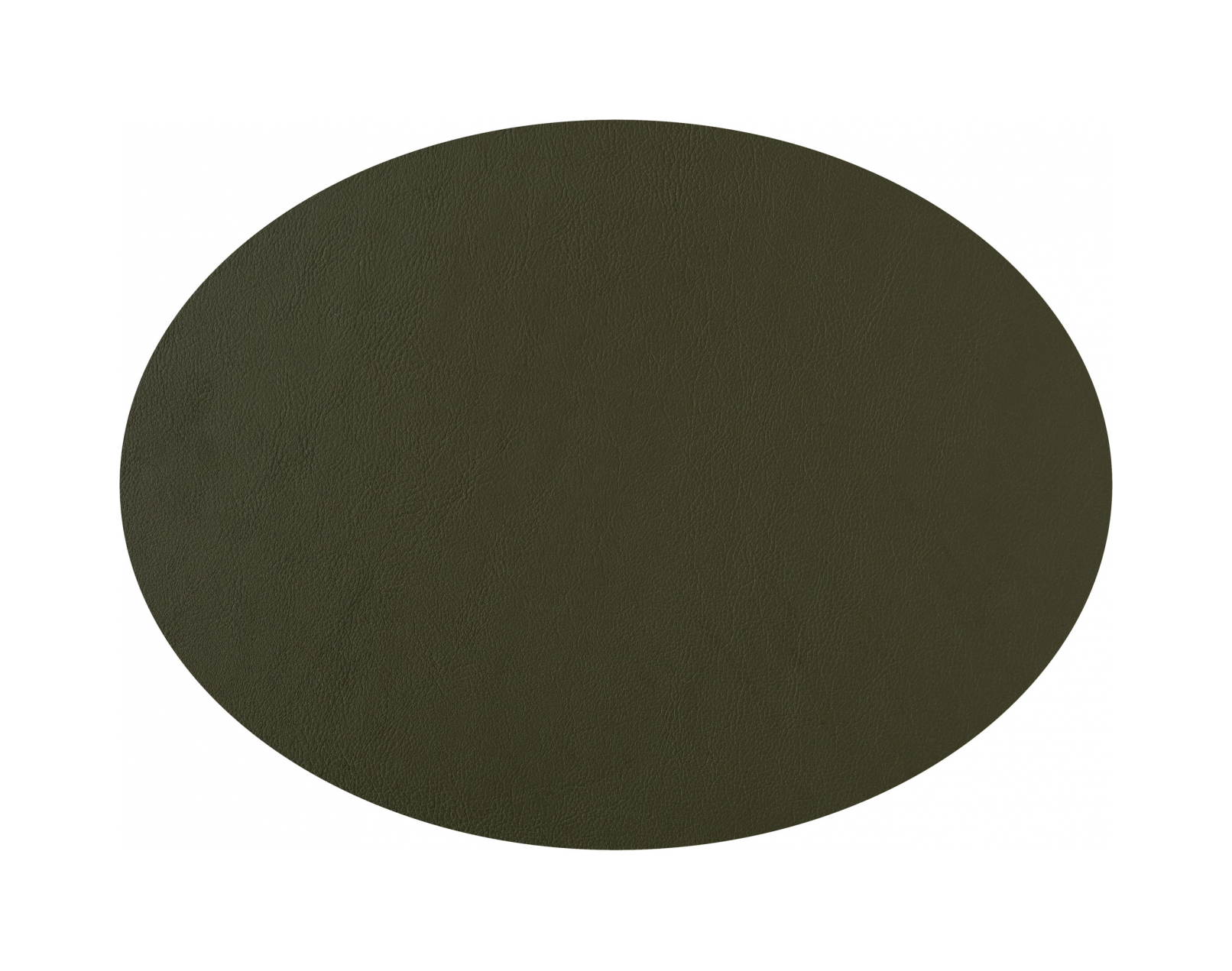 Плейсмат овальный двусторонний 47.5х35 см горчица-олива, кожа ADJ 0001.40/55.TS16