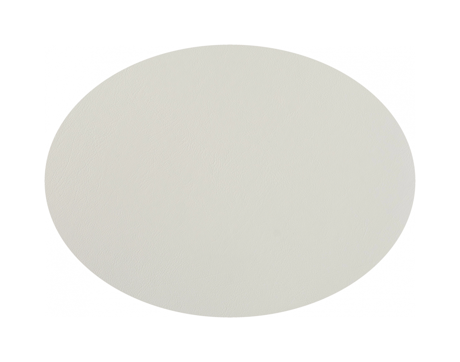 Плейсмат овальный двусторонний 47.5х35 см белый-панна кота, кожа – 2