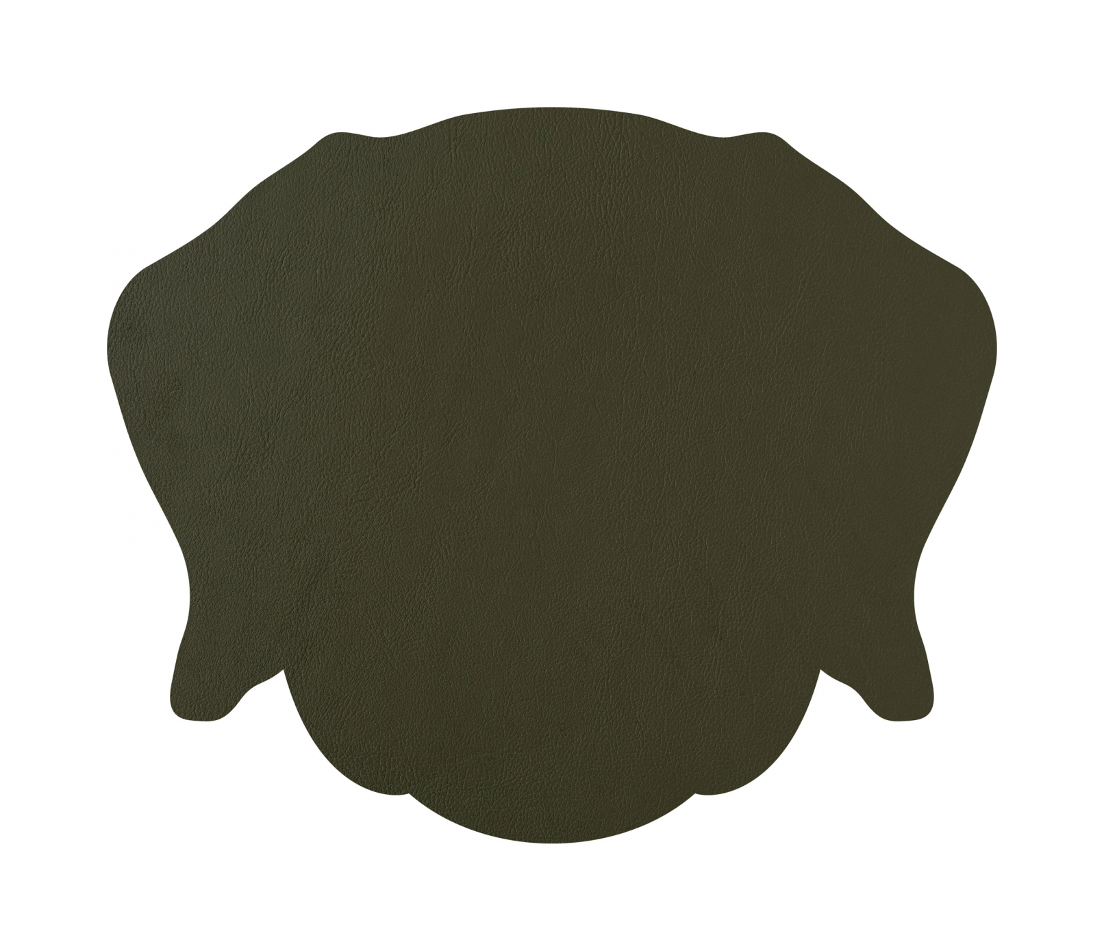 Костер детский DOG двусторонний 14х12 см горчица-олива, кожа ADJ 0014.40/55.TS16