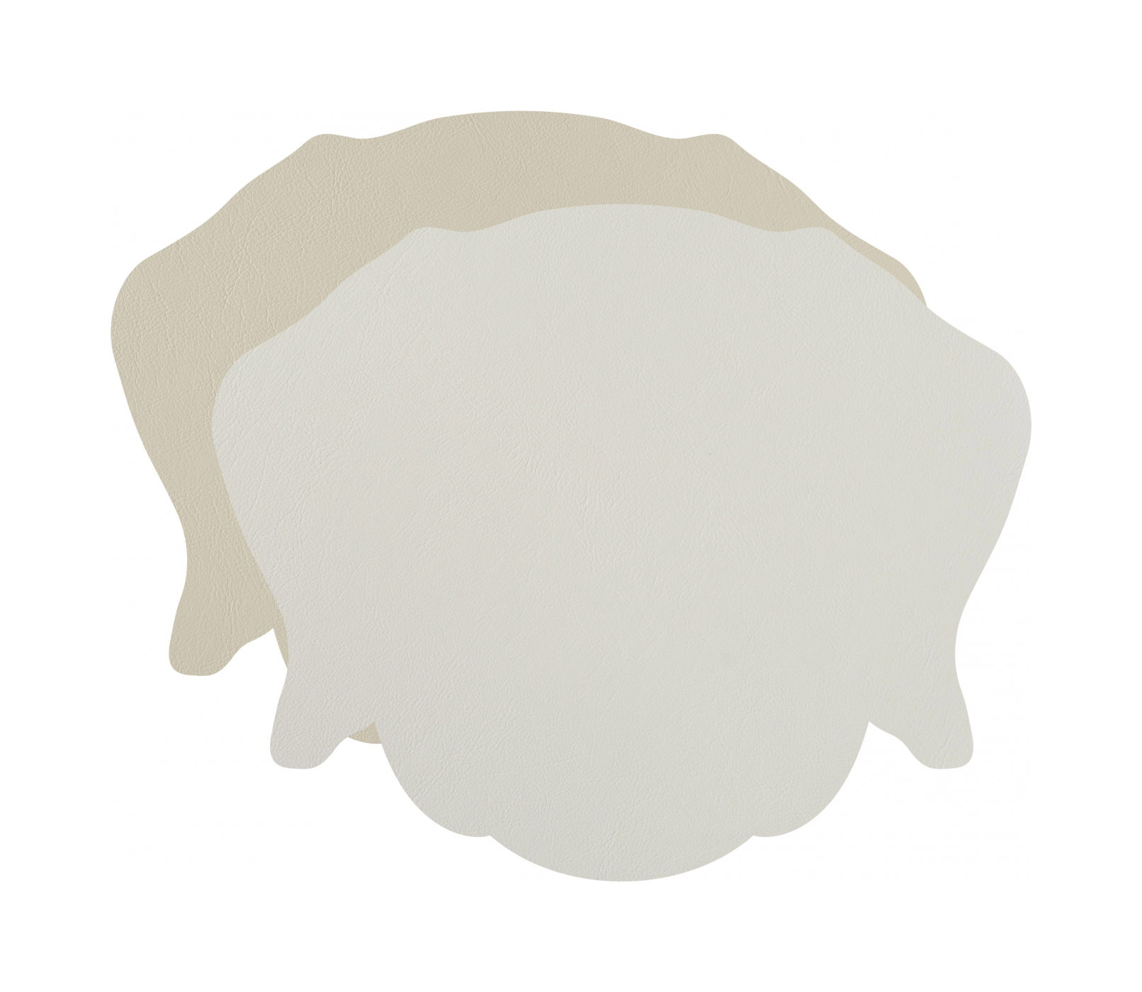 Плейсмат детский DOG двусторонний 42х35 см белый-панна кота, кожа