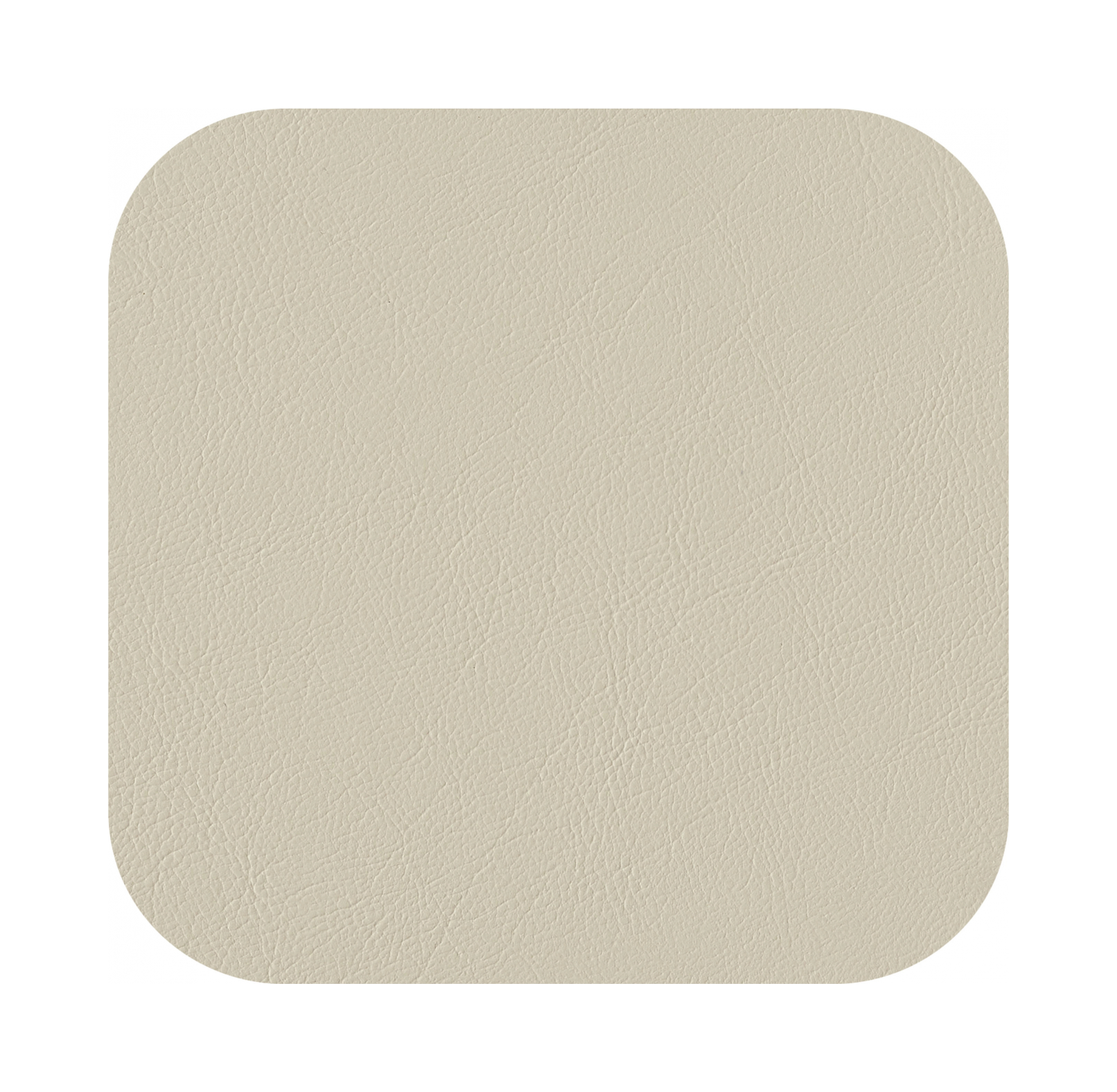 Костер квадратный двусторонний 12х12 см белый-панна кота, кожа ADJ 0008.10/16.TS16