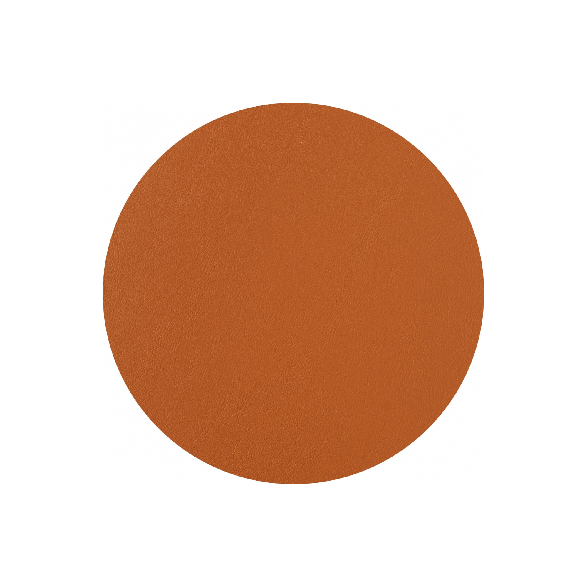 Костер круглый двусторонний 12 см коньяк-бордо, кожа ADJ 0009.09/30.TS16