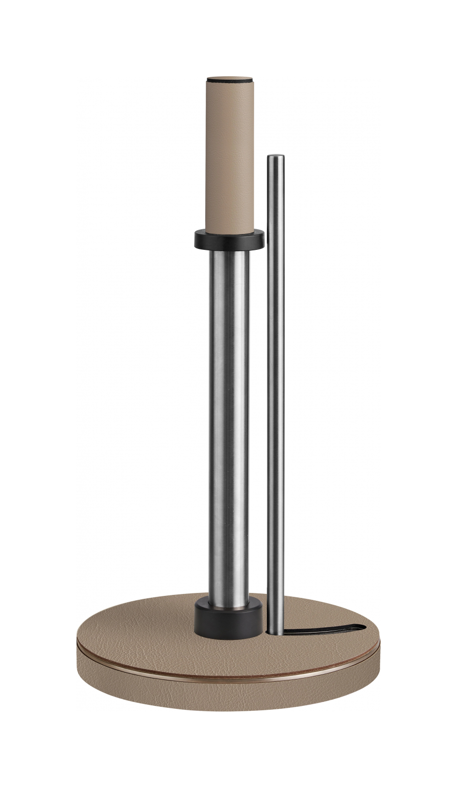 Держатель для бумажных полотенец 32 см капучино, кожа