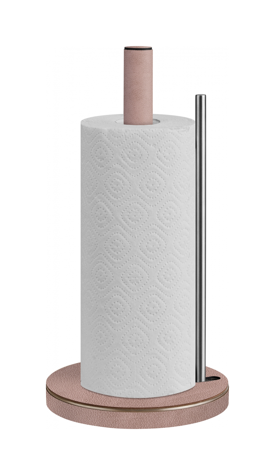 Держатель для бумажных полотенец 32 см пепельная роза, кожа – 2