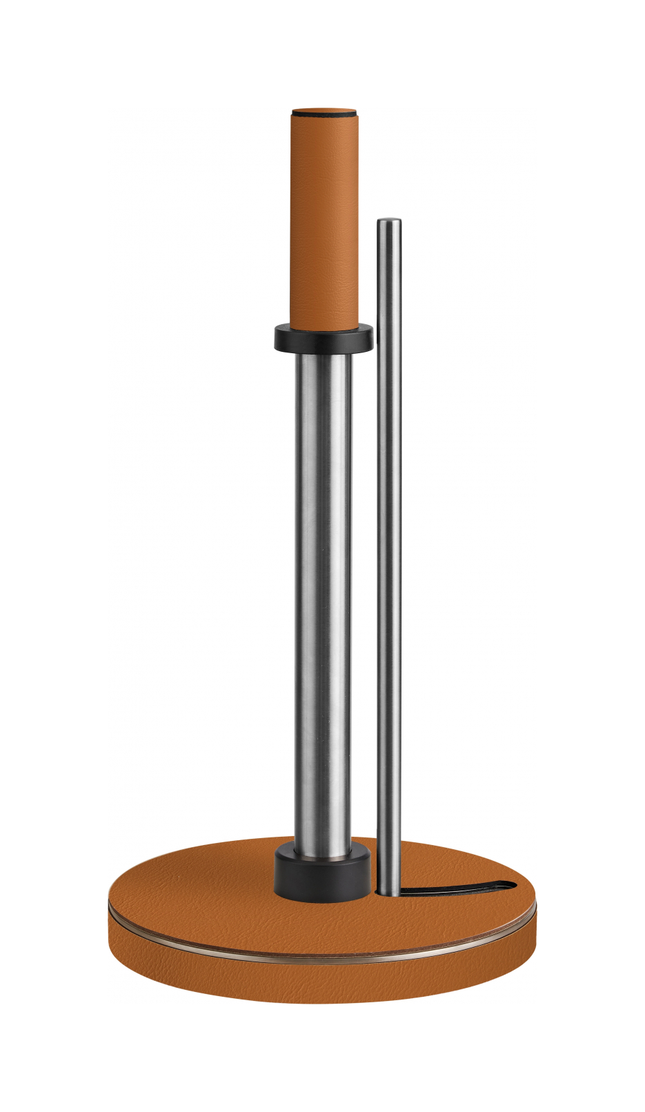 Держатель для бумажных полотенец 32 см коньяк, кожа