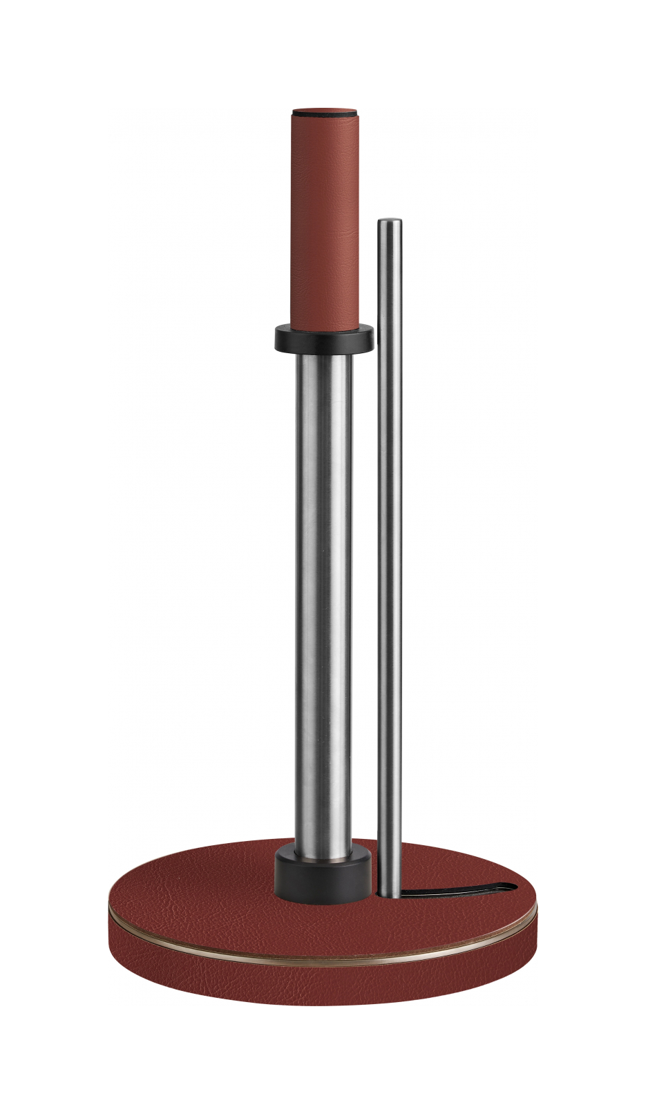 Держатель для бумажных полотенец 32 см бордо, кожа