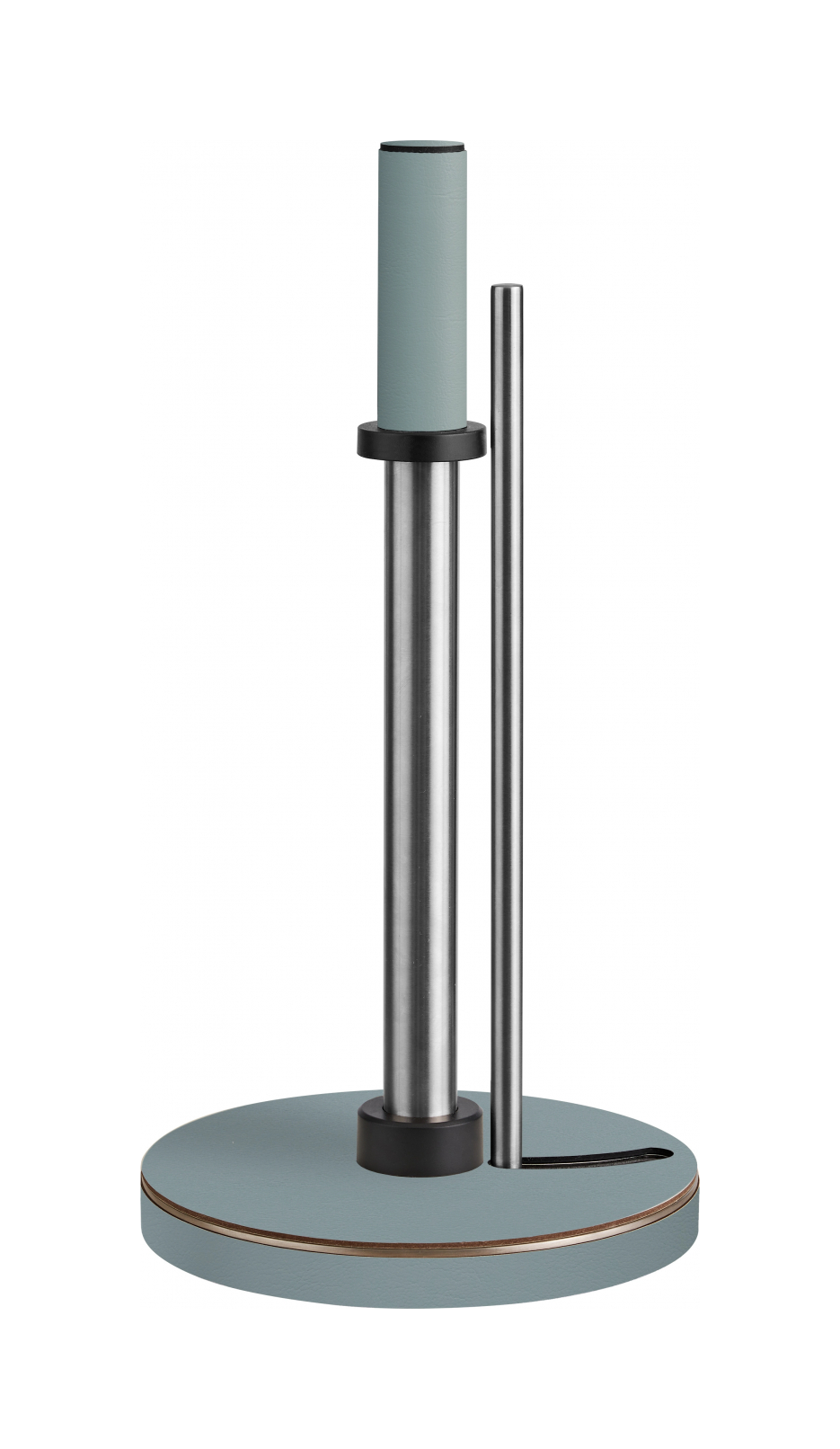 Держатель для бумажных полотенец 32 см небесно-голубой, кожа