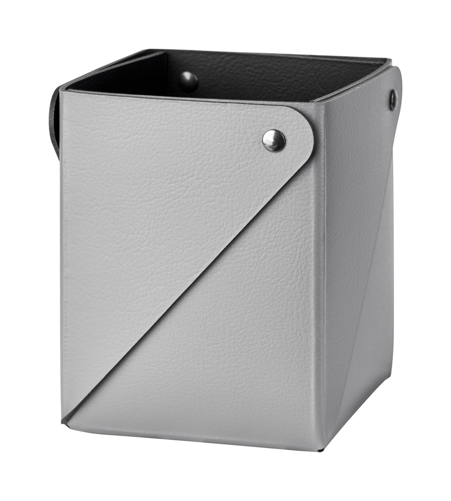 Коробочка MIU 7х7 серая, кожа