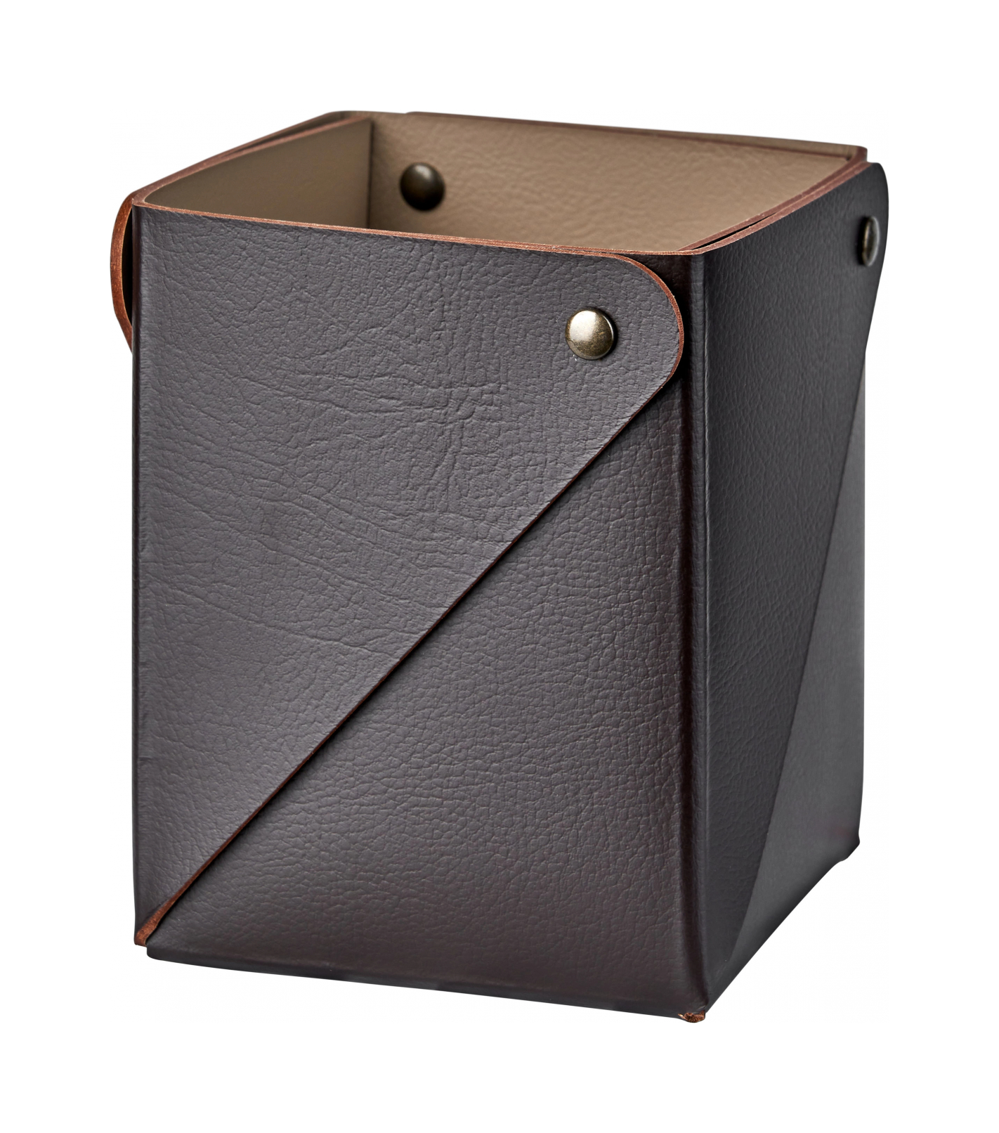 Коробочка MIU 7х7 шоколад, кожа